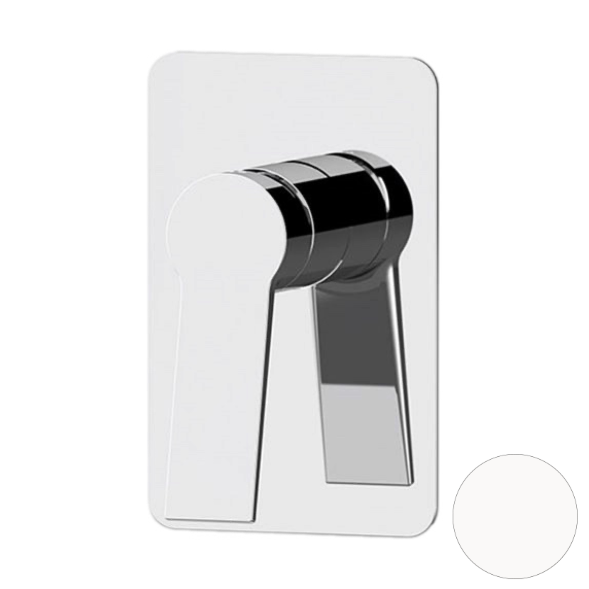 Смеситель для душа Remer Slash SL30LBO, белый матовый