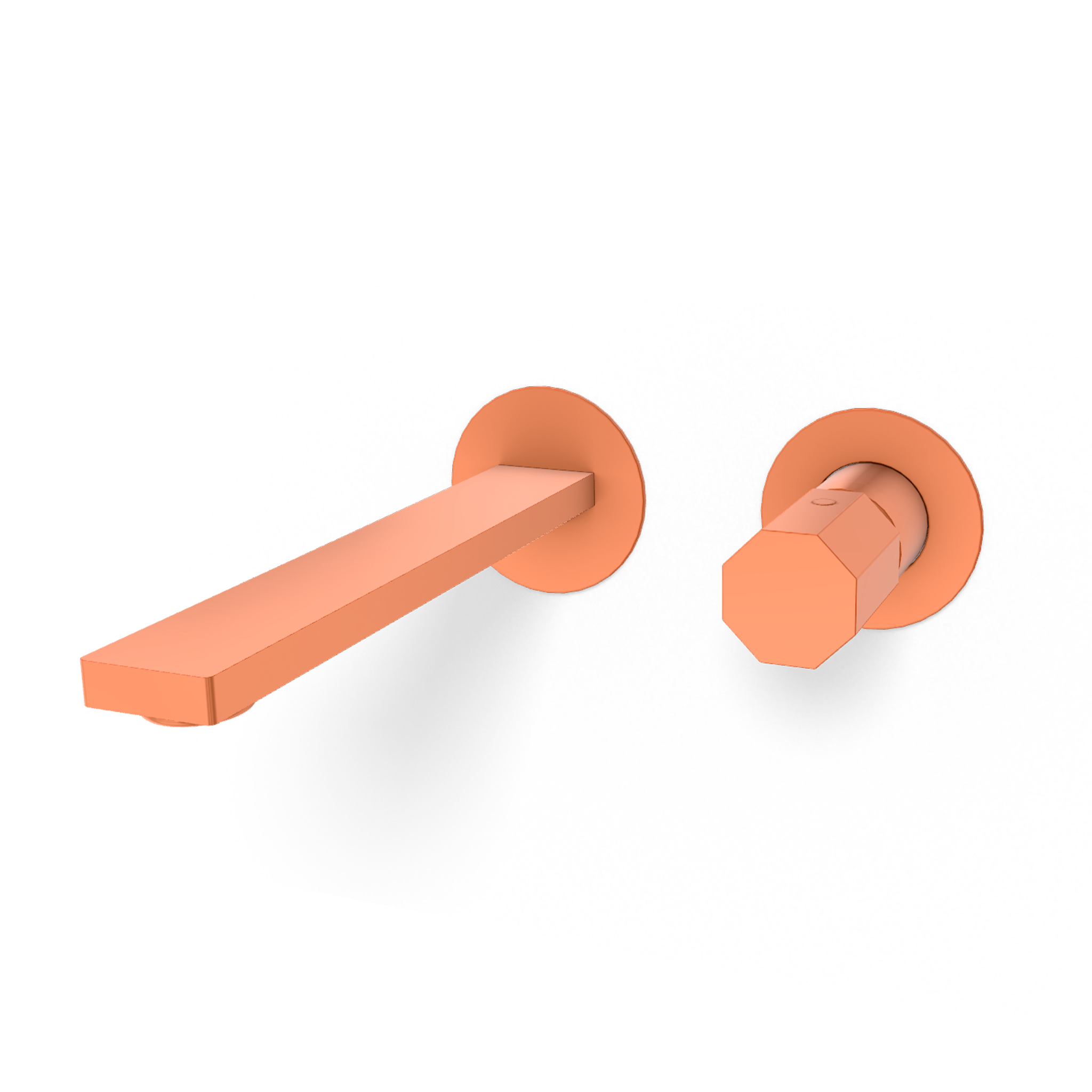 Смеситель для раковины Remer Ottagono ON15PWBRP, медь брашированная