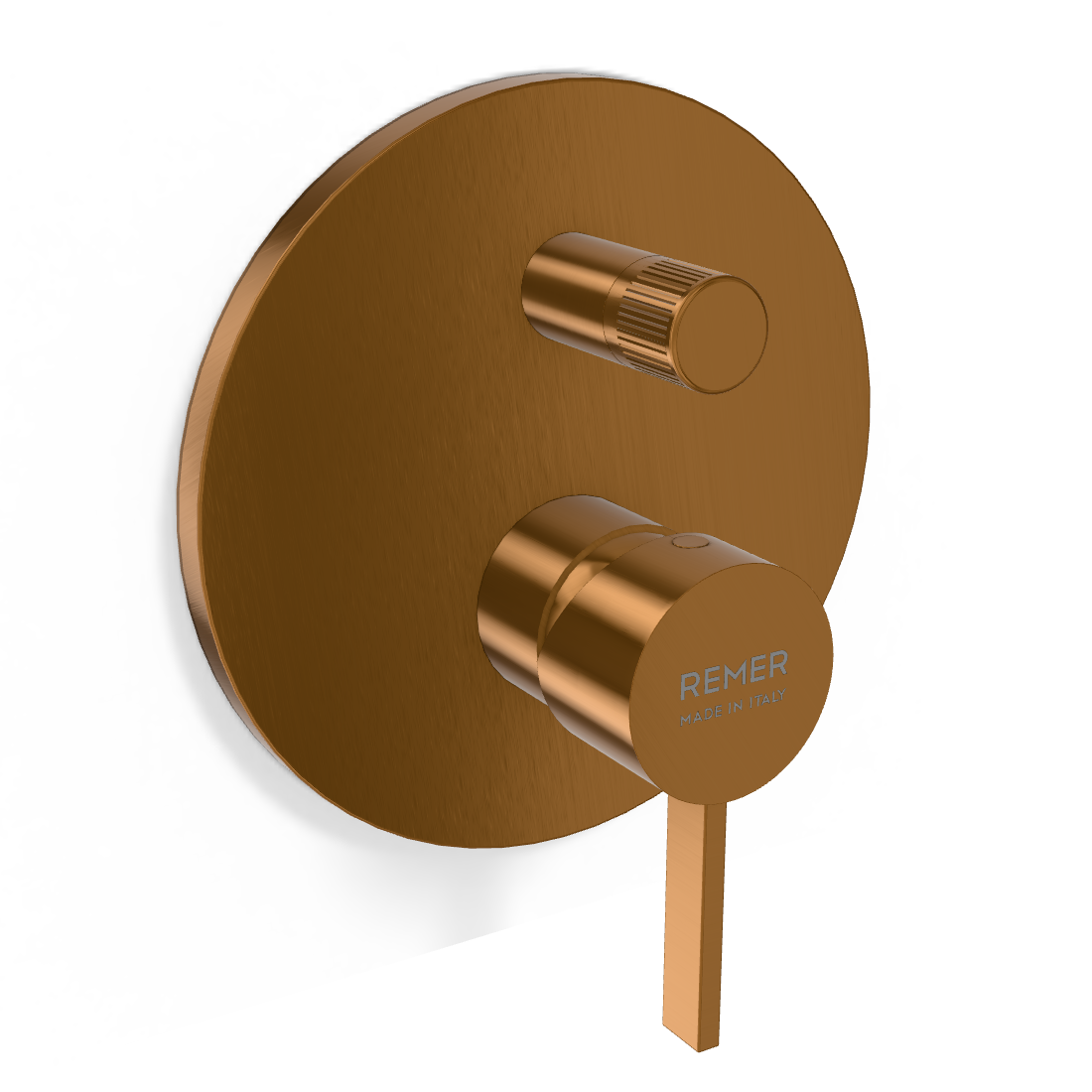 Смеситель для душа Remer Metrica MC09HCU, медь брашированная PVD