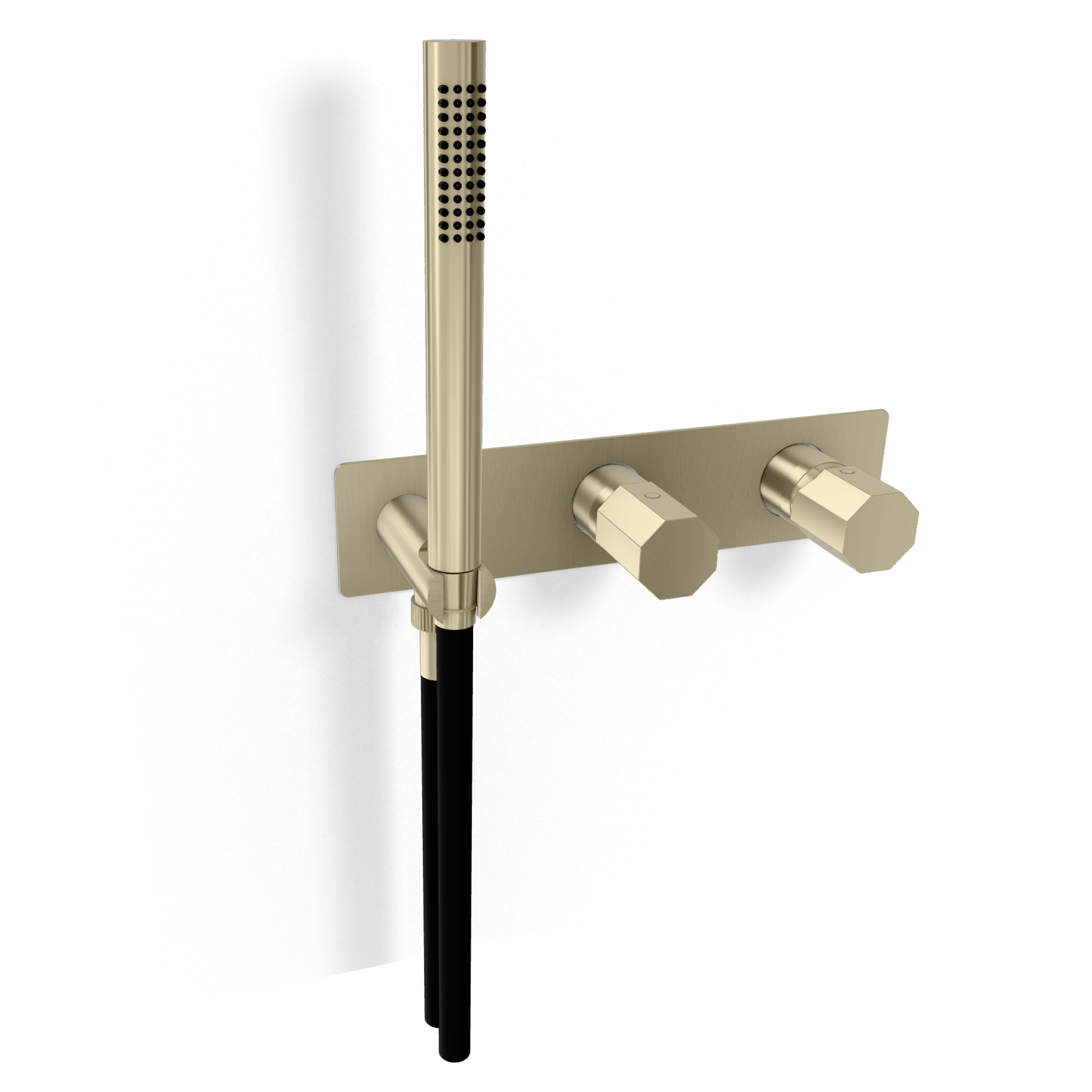 Смеситель для душа Remer Ottagono ON97D3WBNZ, никель брашированный PVD