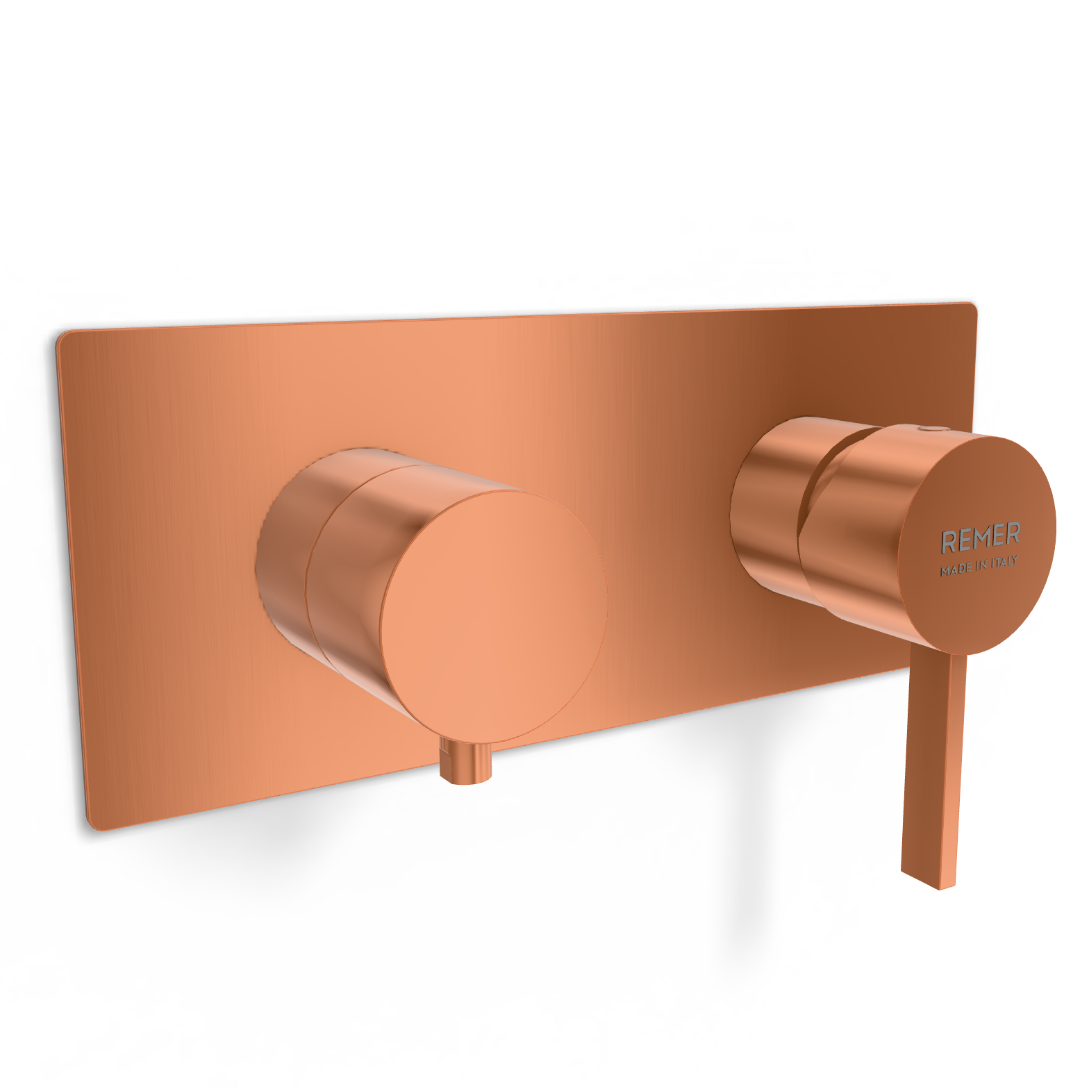Смеситель для душа Remer Metrica MC93ZWBRP, медь брашированная