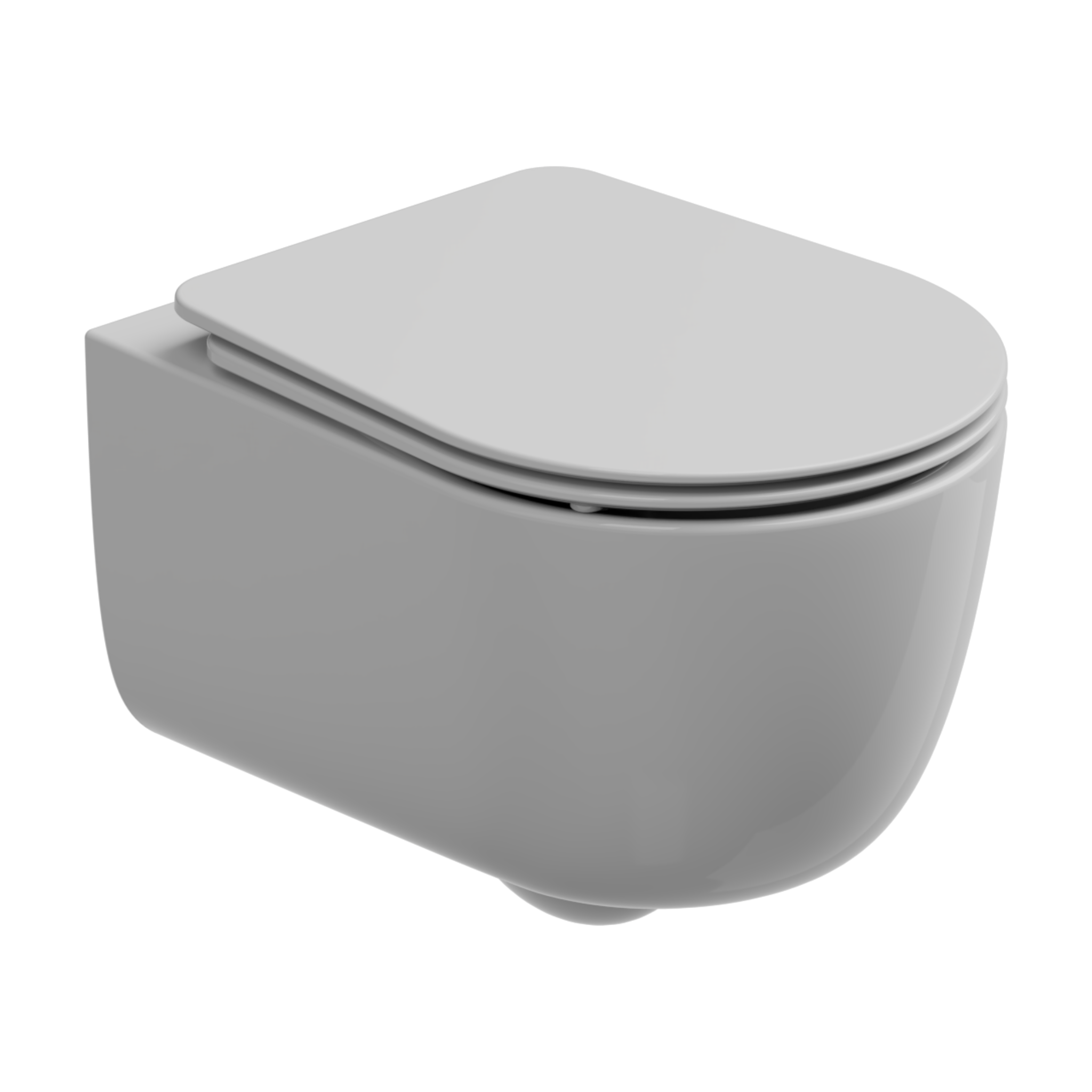 Комплект: Подвесной унитаз со смывом Eco Clean (торнадо) с крышкой и креплением GSG Ceramic Design Hit! HIWCSOEC000+HICOPRSLTICRCN000+ACS40EX, белый глянцевый