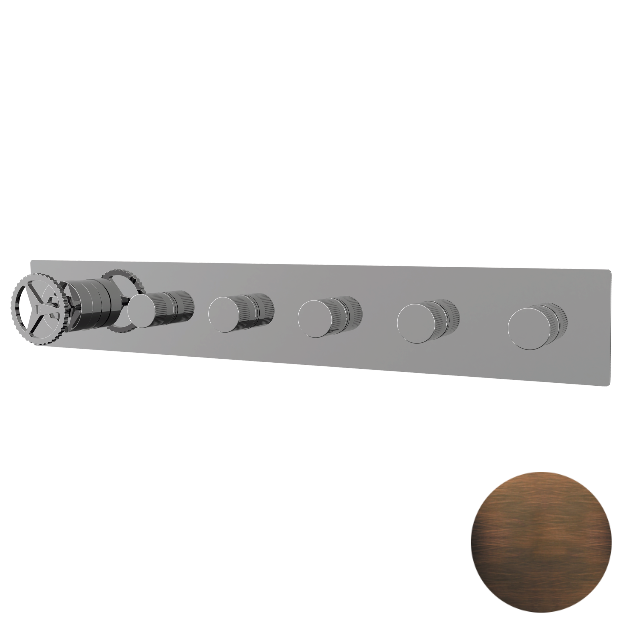 Смеситель для душа Remer Chrono CH98D5WBBR, бронза масляная