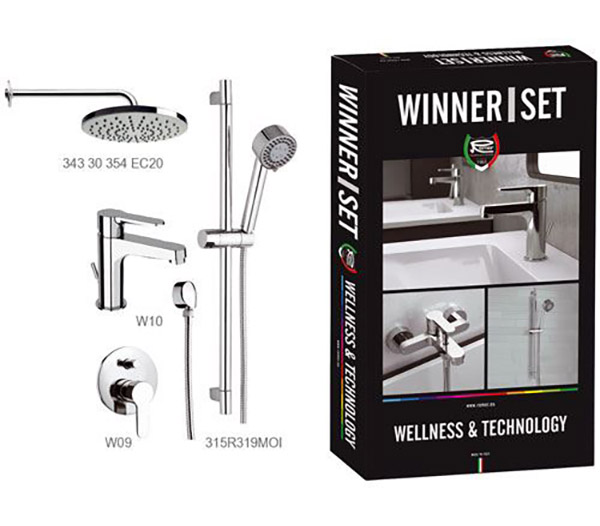 Набор смесителей для ванной комнаты Remer Winner W0910315RMOI