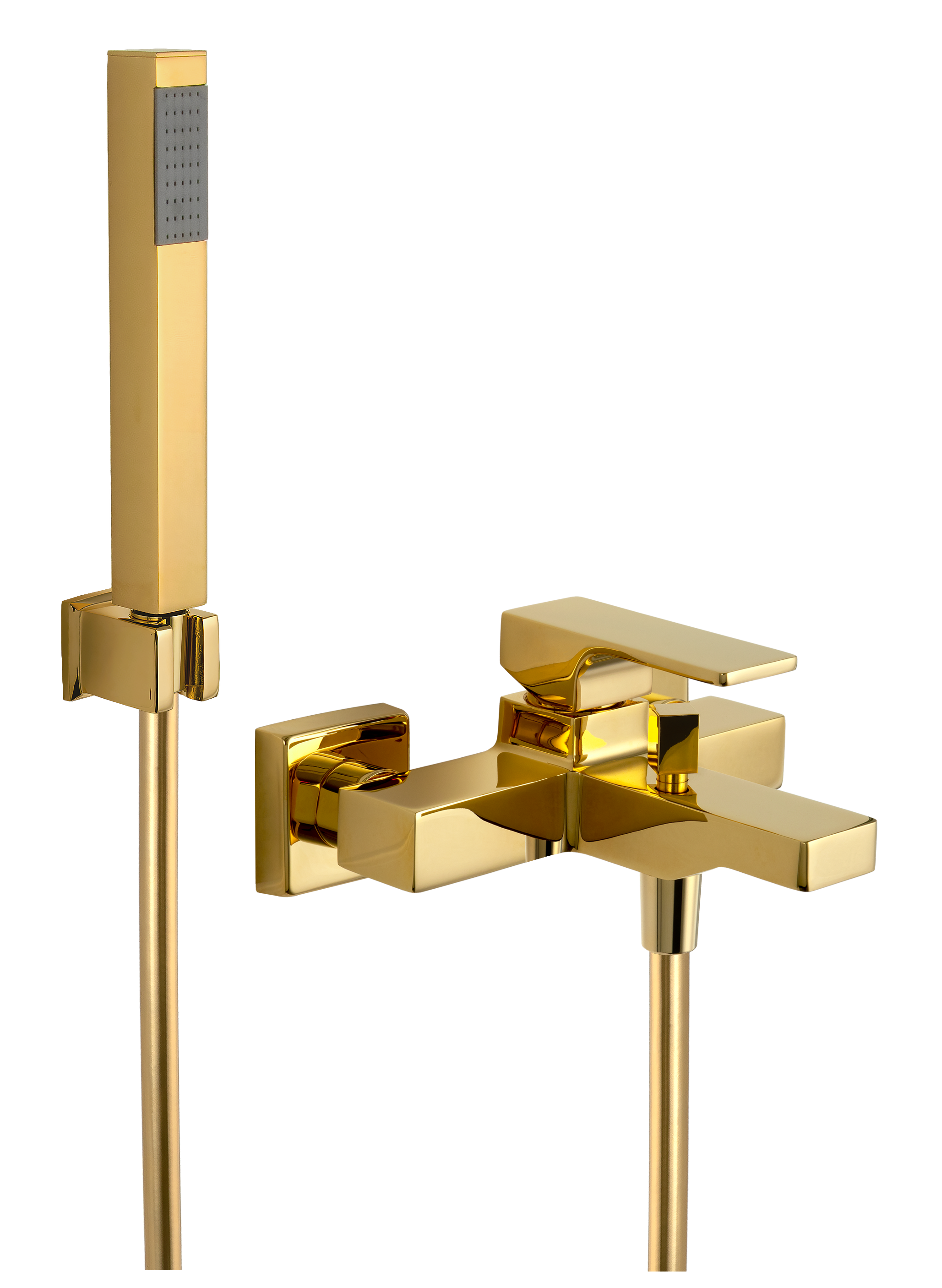Смеситель для ванны Remer Absolute AU02DO, золото глянцевое