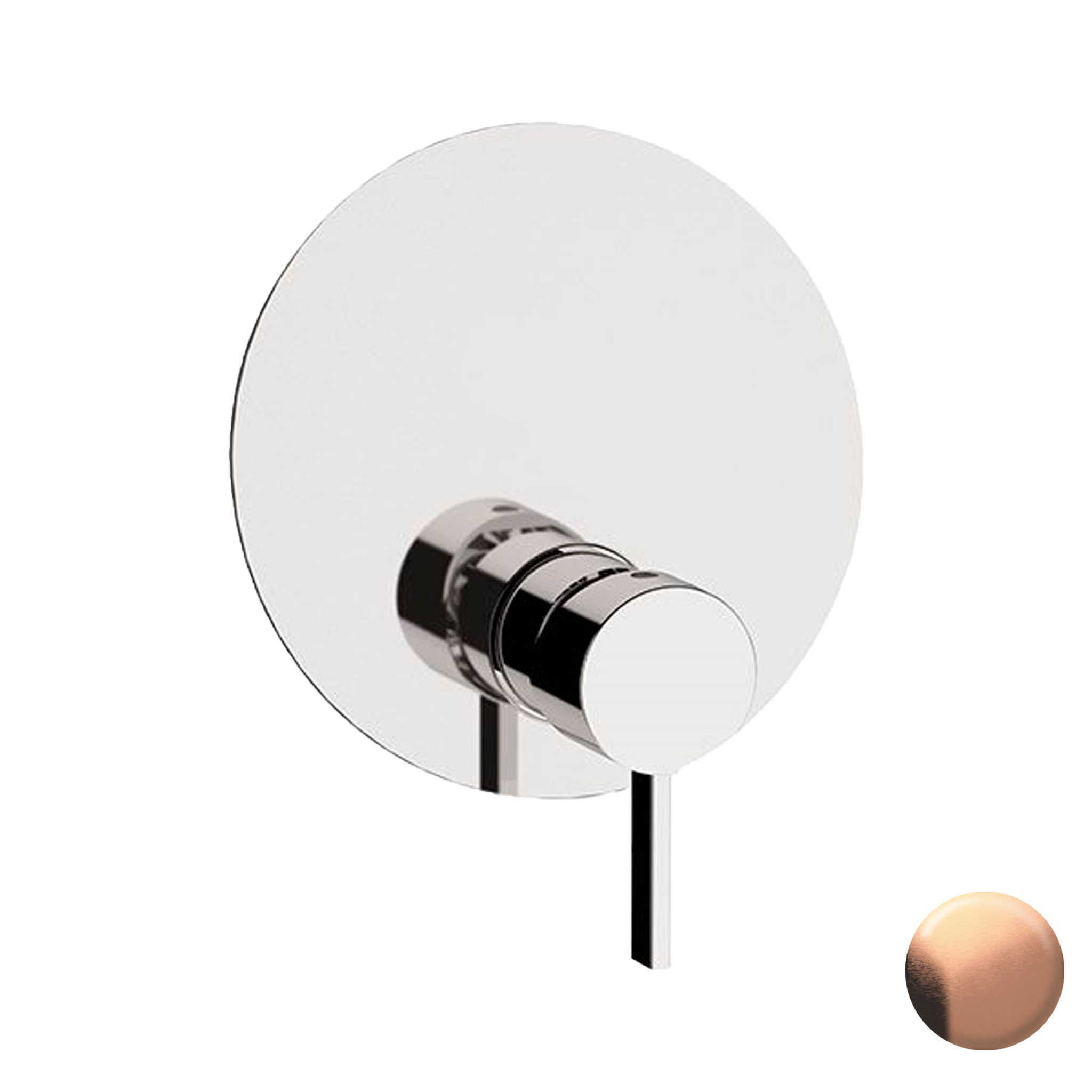 Смеситель для душа Remer Metrica MC30KBRP, медь брашированная