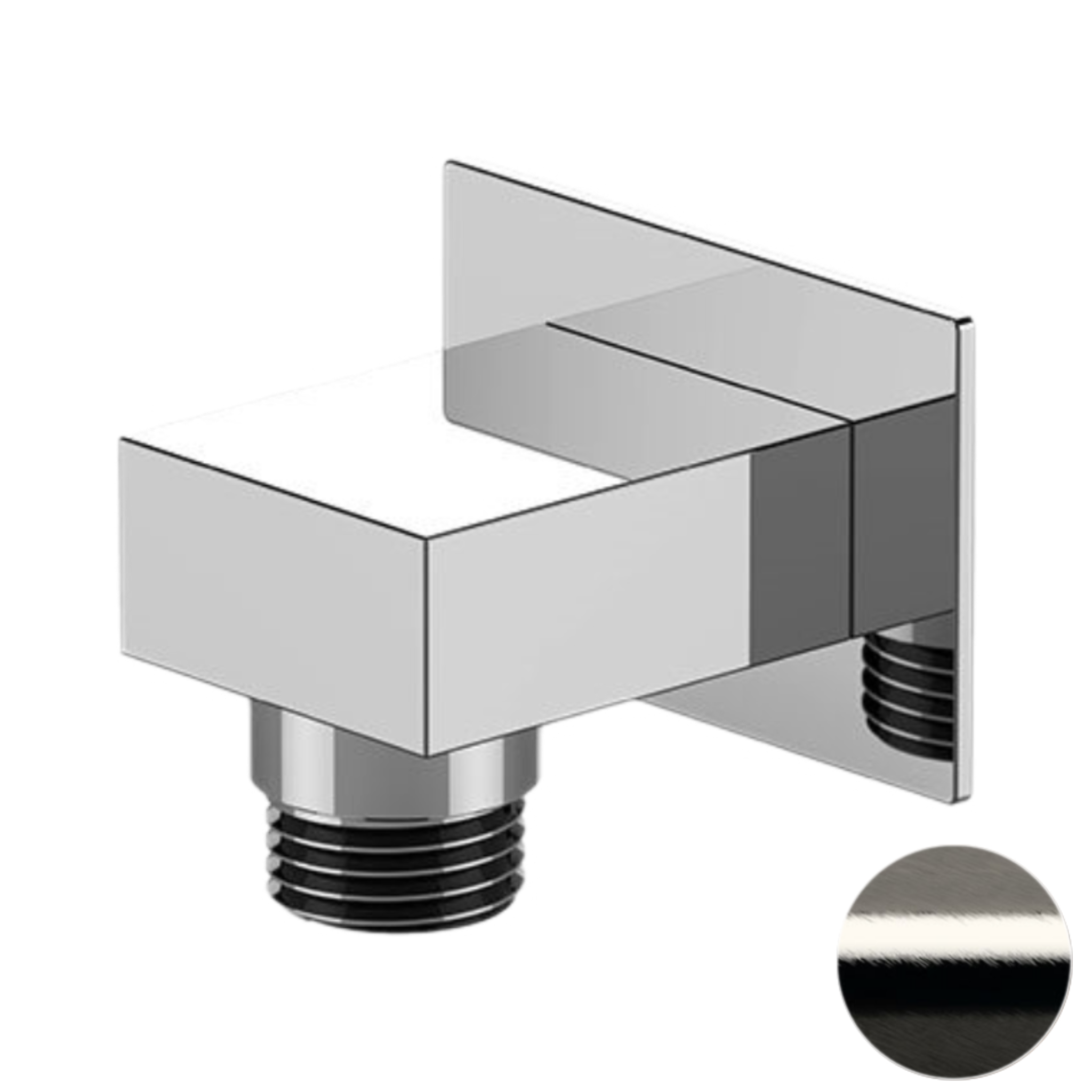 Шланговое подключение для душа Remer 309WNP, никель брашированный