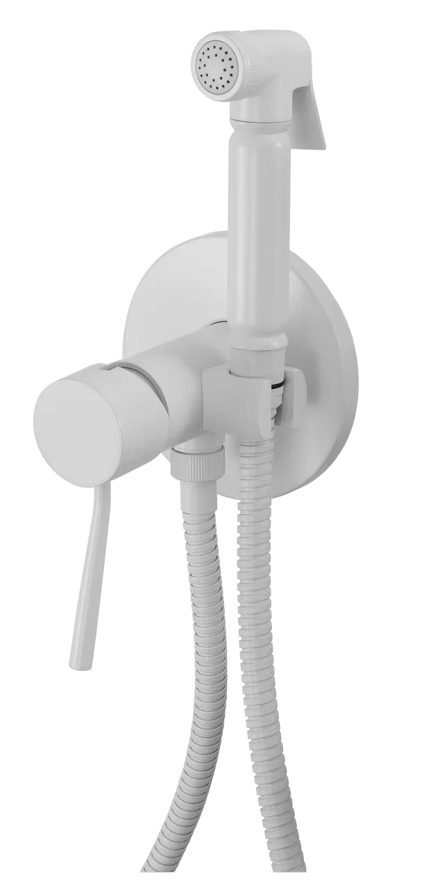 Гигиенический душ со смесителем Remer Minimal N65BO, белый матовый