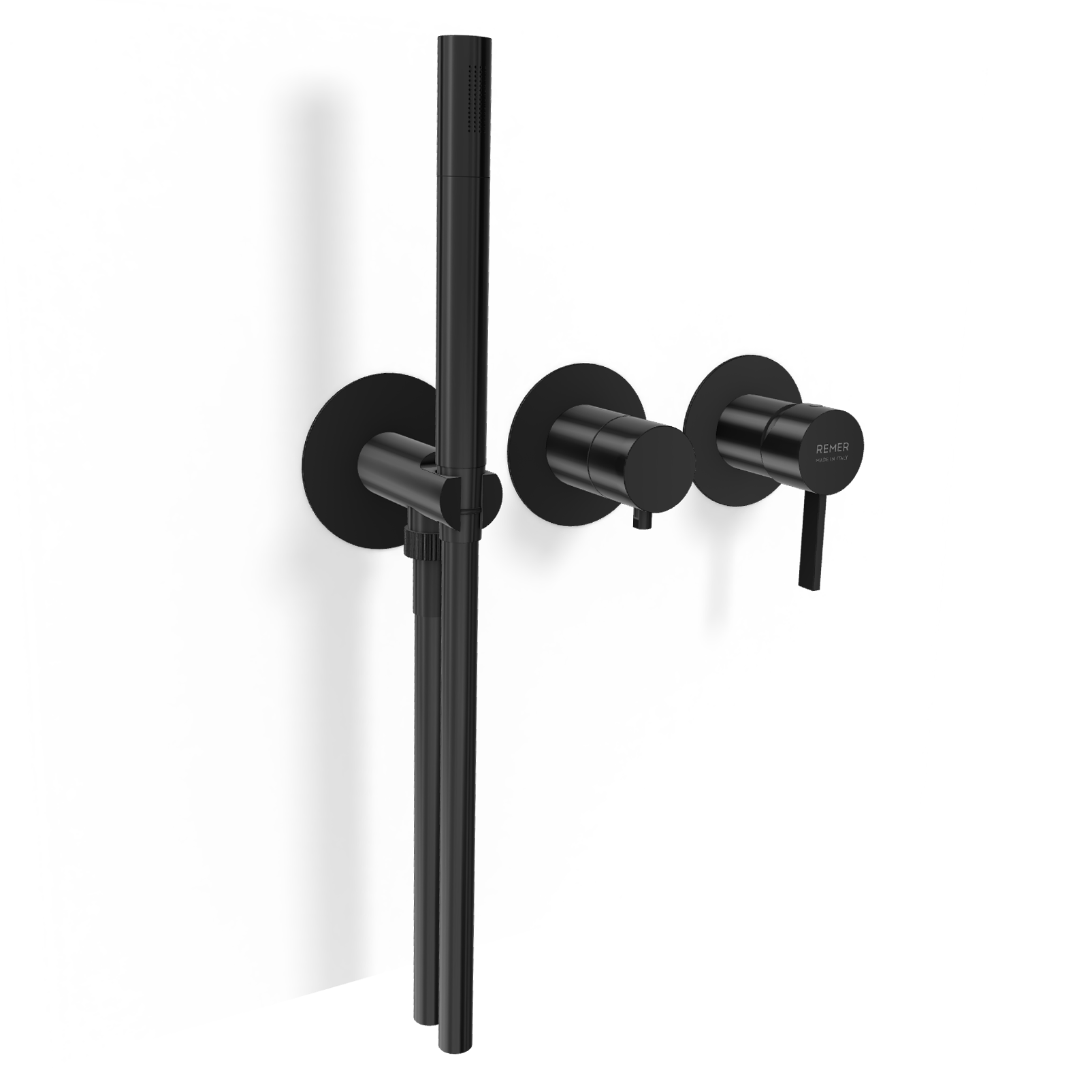 Смеситель для душа Remer Metrica MC97D3PWBCFP, черный брашированный хром