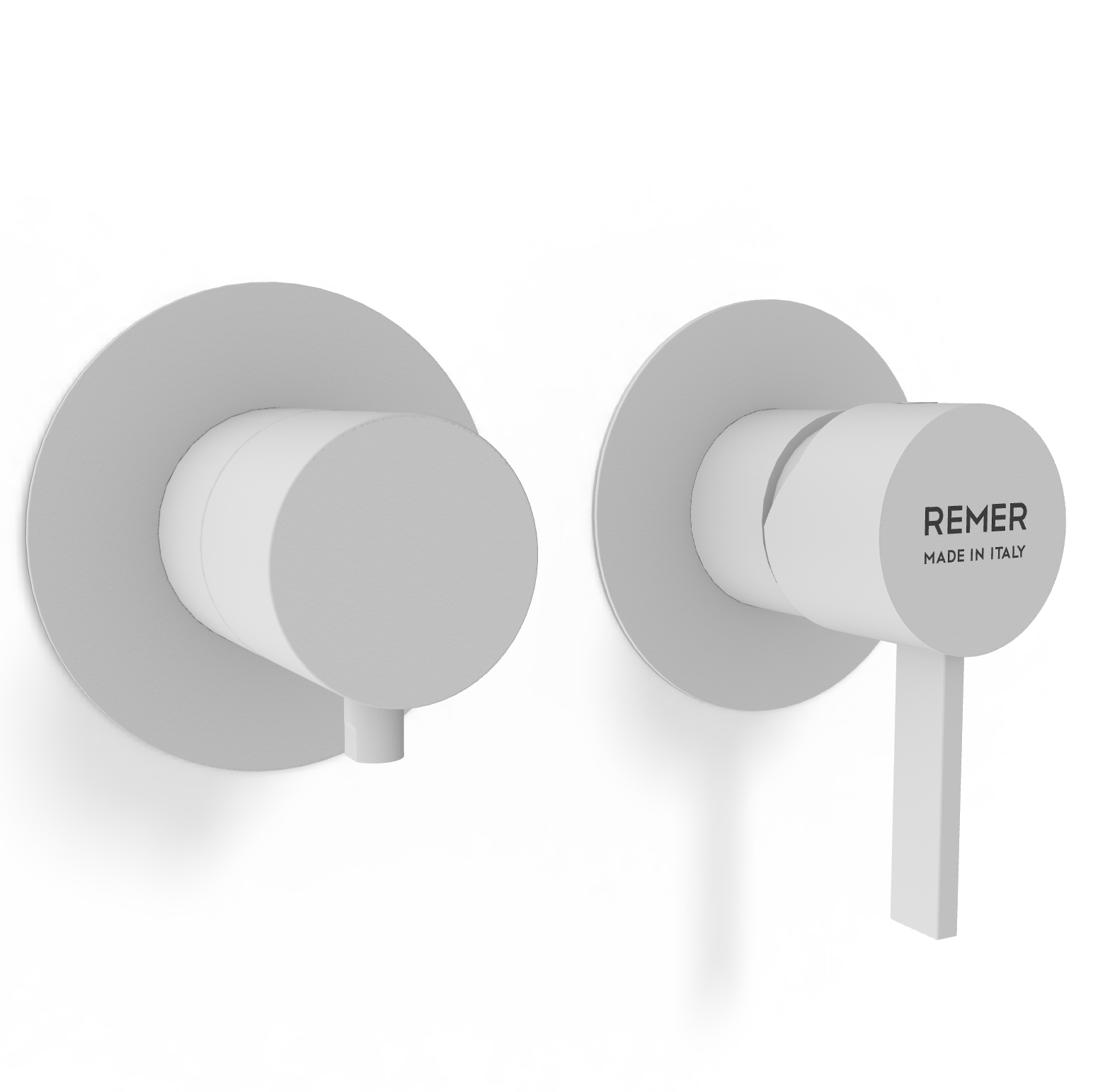 Смеситель для душа Remer Metrica MC93ZPWBBO, белый матовый