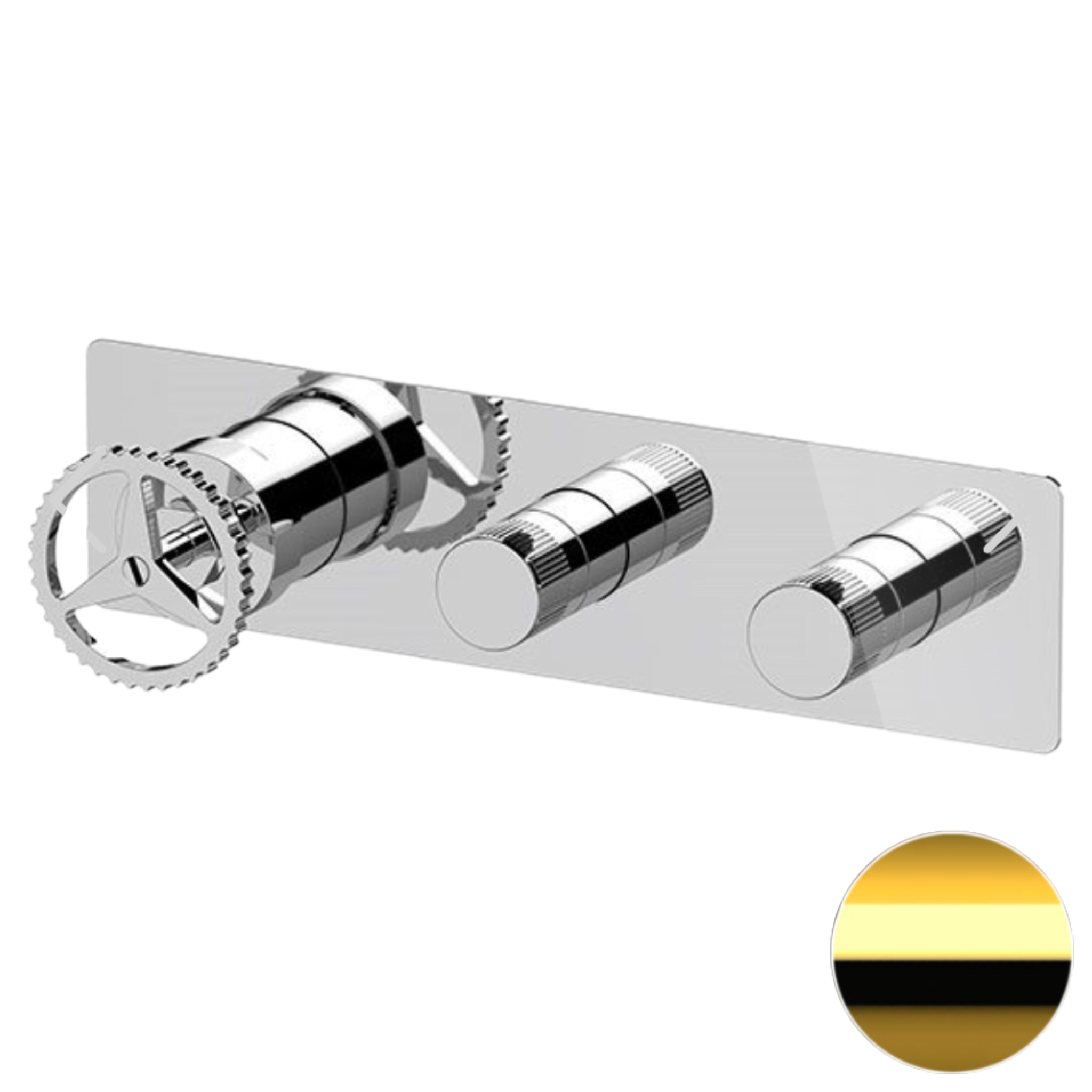 Смеситель для душа Remer Chrono CH98D2WBDO, золото глянцевое