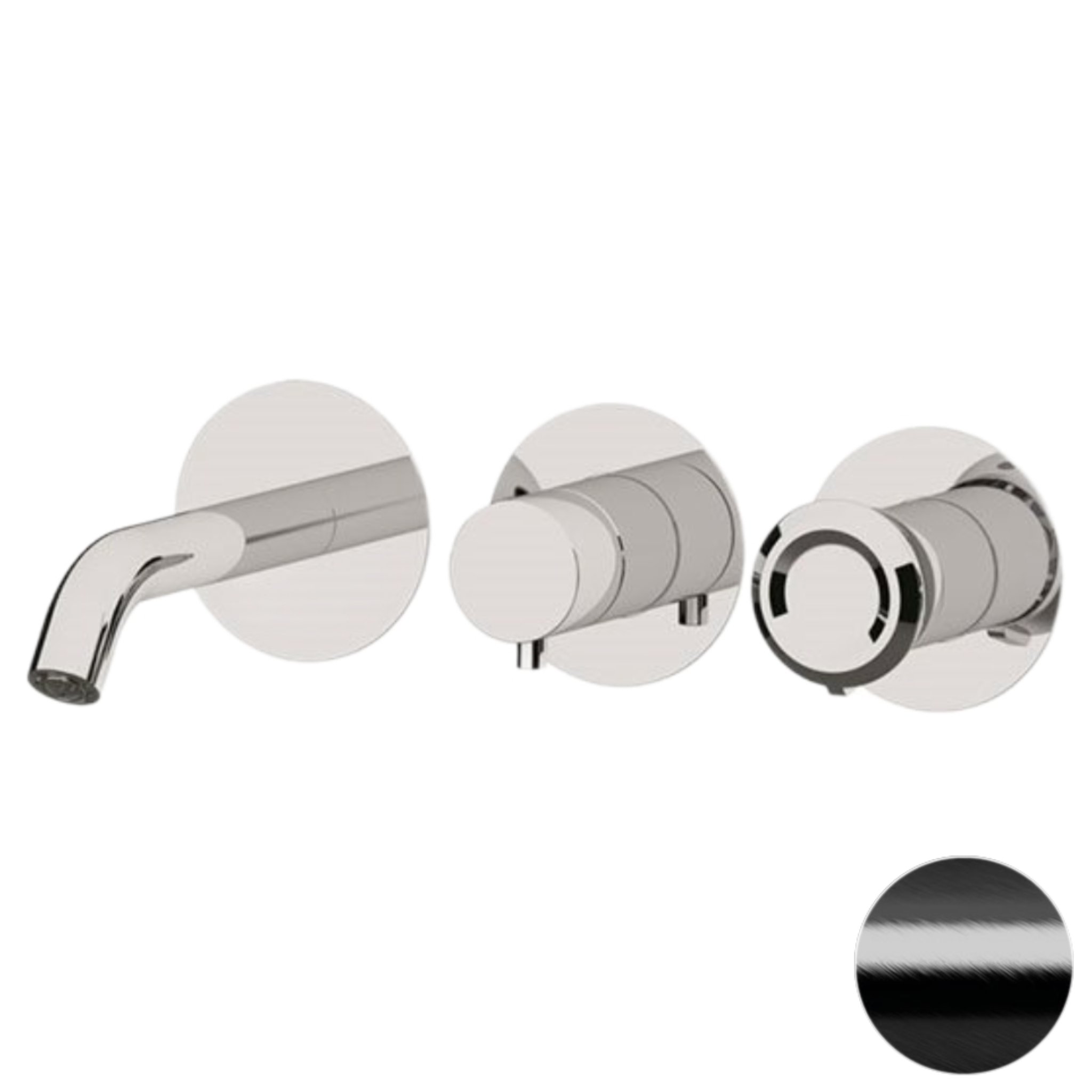 Смеситель для ванны Remer Element ET54D3PWBCFP, черный брашированный хром