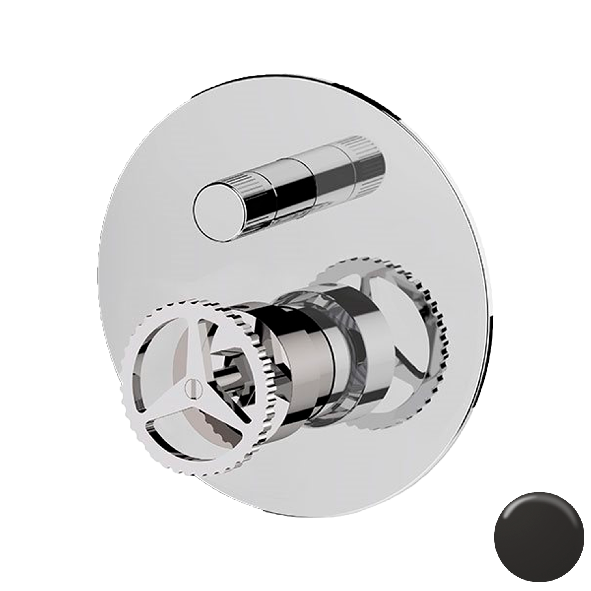 Смеситель для душа Remer Chrono CH09HLNO, черный матовый
