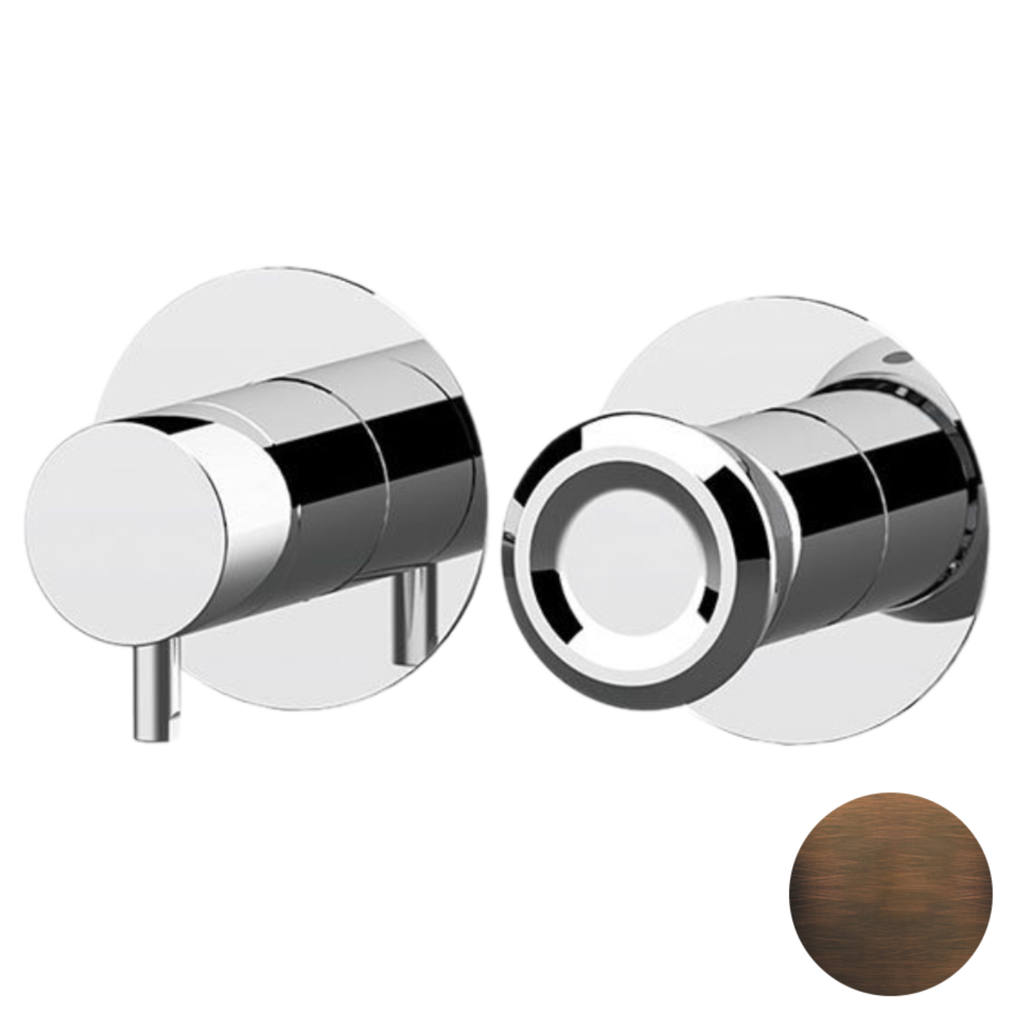 Смеситель для душа Remer Element ET92ZPWBBR, бронза масляная