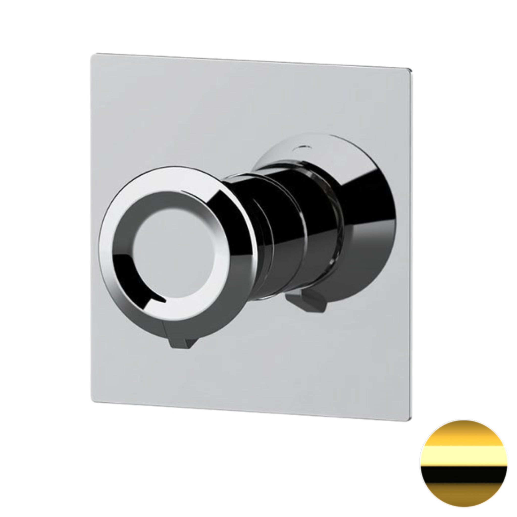 Смеситель для душа Remer Element ET30QDO, золото глянцевое