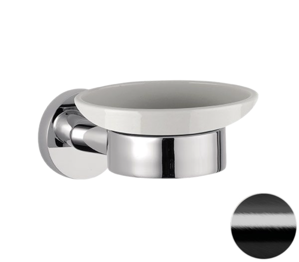 Мыльница Remer Guest GS10CFP, черный брашированный хром