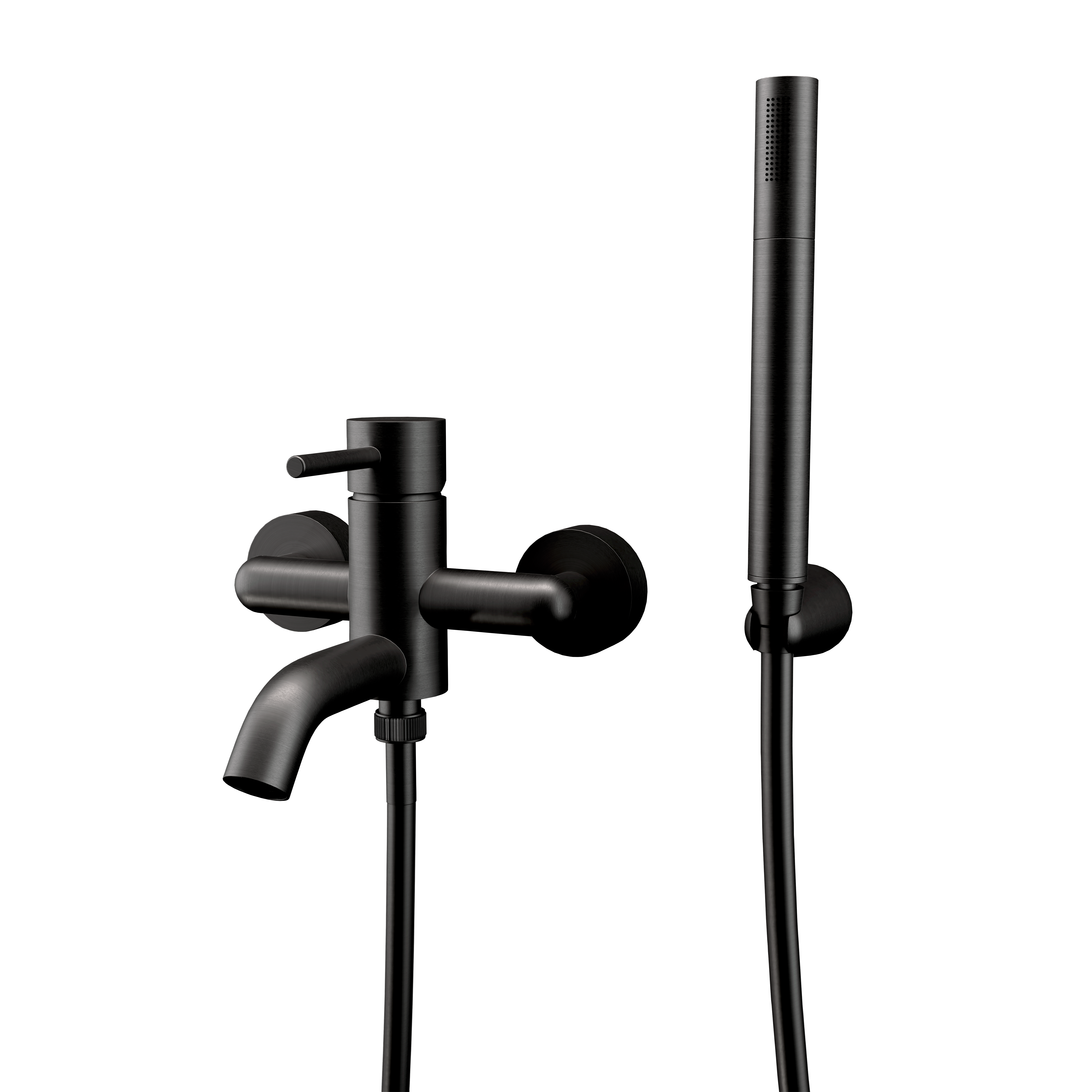 Смеситель для ванны Remer X Style X02CFP, черный брашированный хром