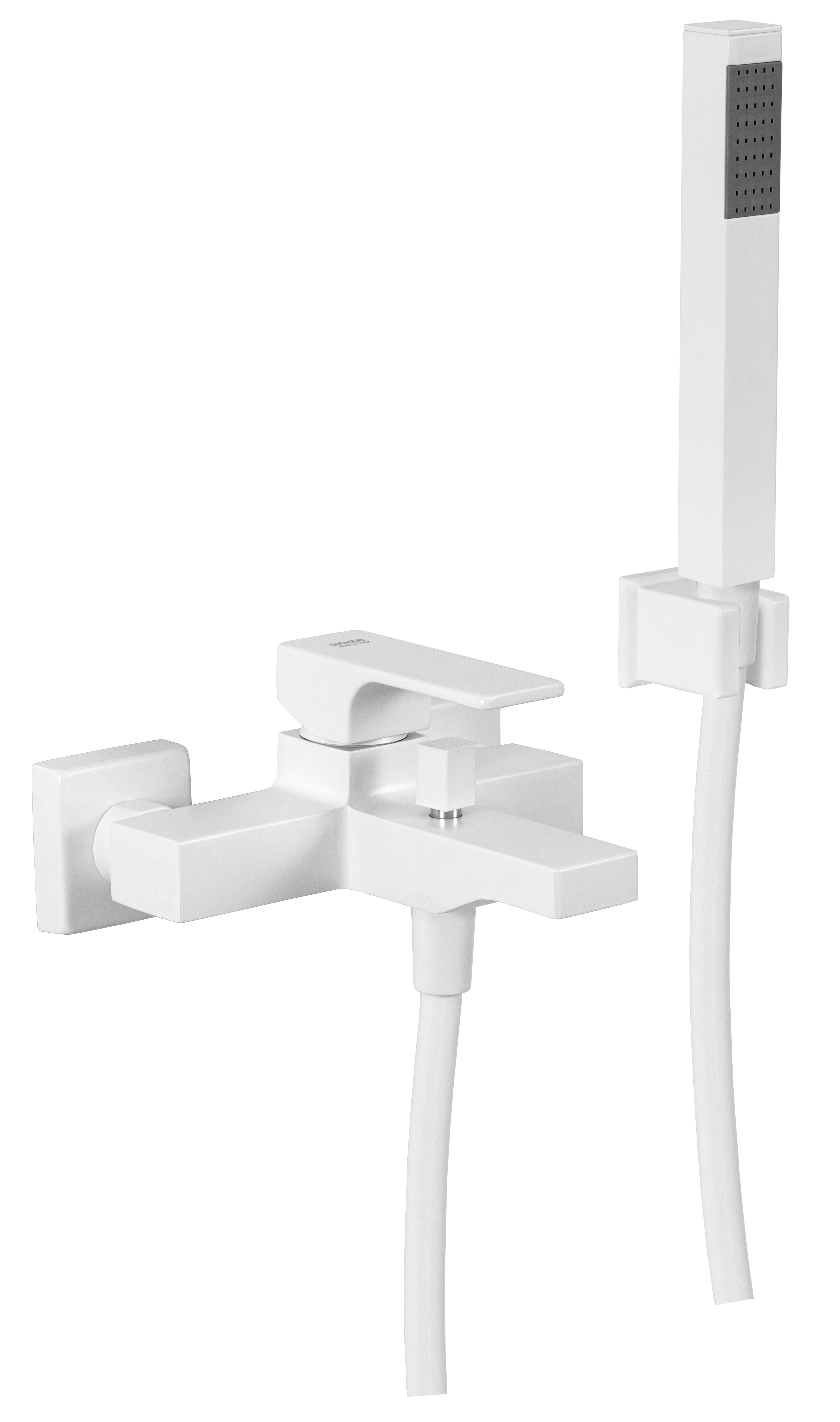 Смеситель для ванны Remer Absolute AU02BO, белый матовый