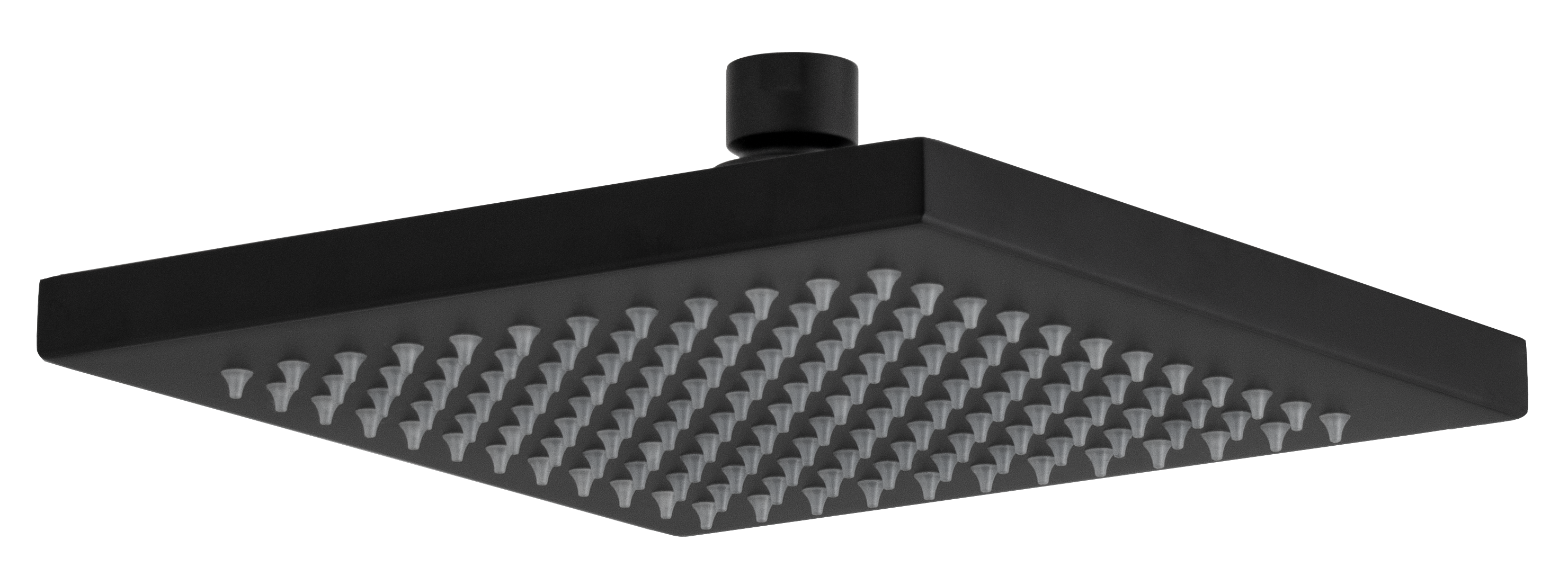 Верхний душ с шарнирным соединением 20 см Remer 359SSNOX, черный матовый