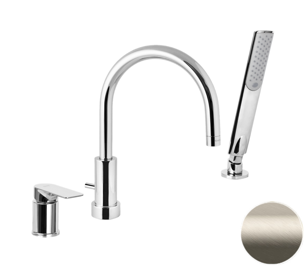 Смеситель для ванны Remer Infinity I07XV, сталь