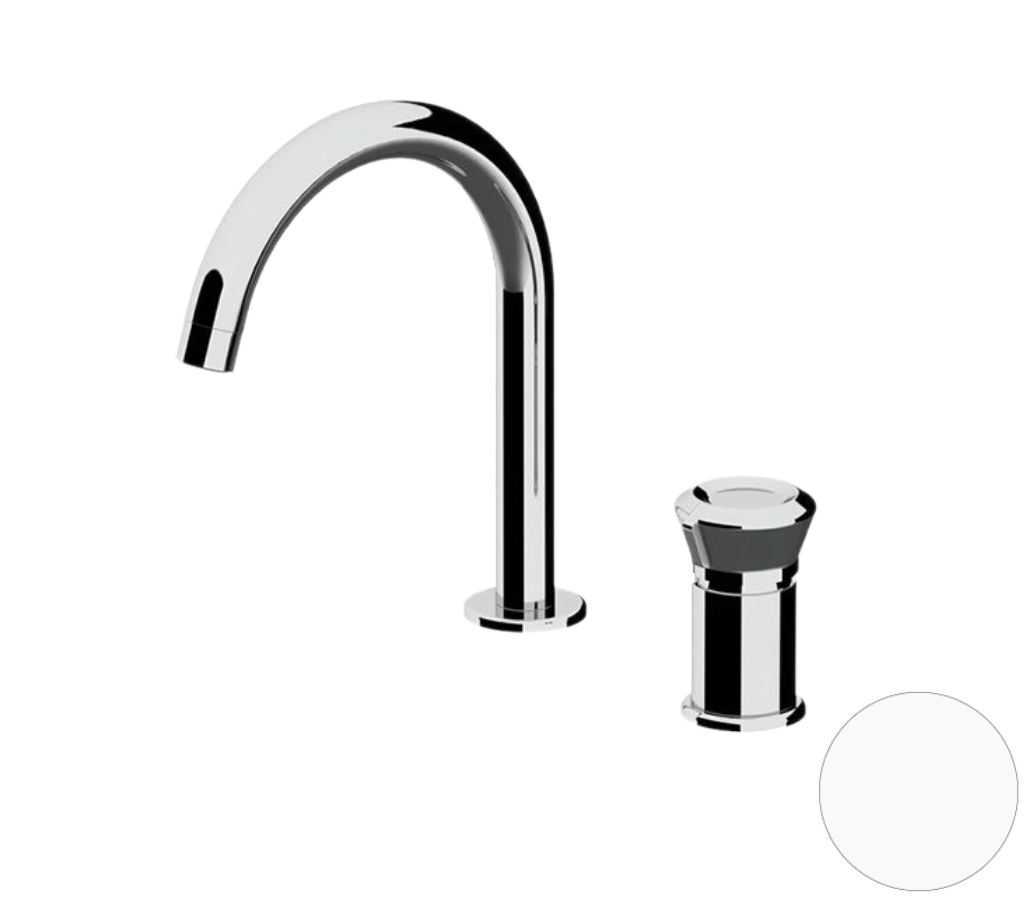 Смеситель для раковины Remer Element ET57BO, белый матовый