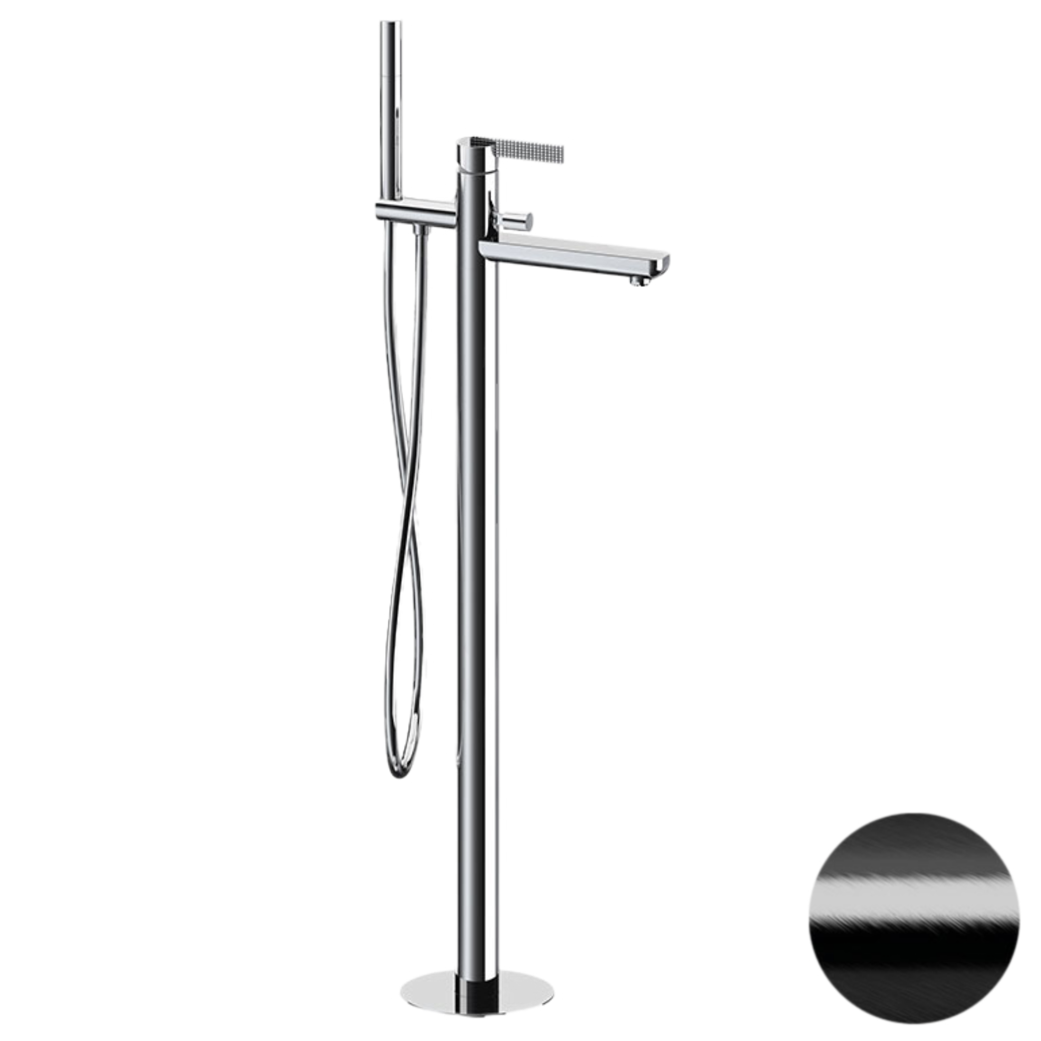 Смеситель для ванны Daniel Club ANC678FZ, черный брашированный хром