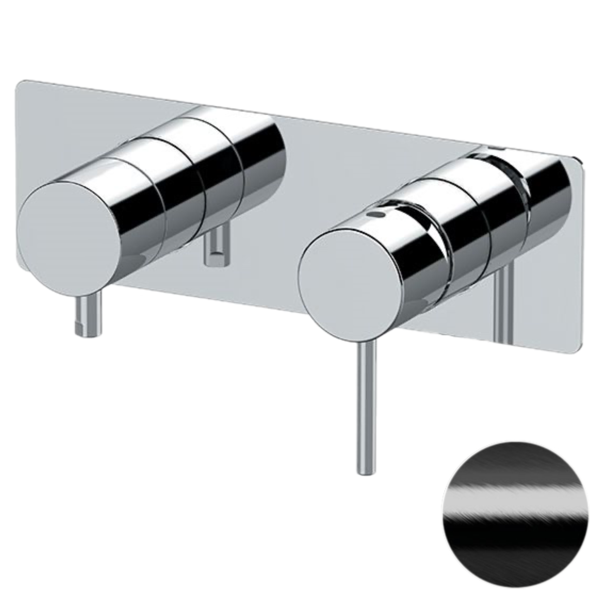 Смеситель для душа Remer X Style X92ZWBCFP, черный брашированный хром