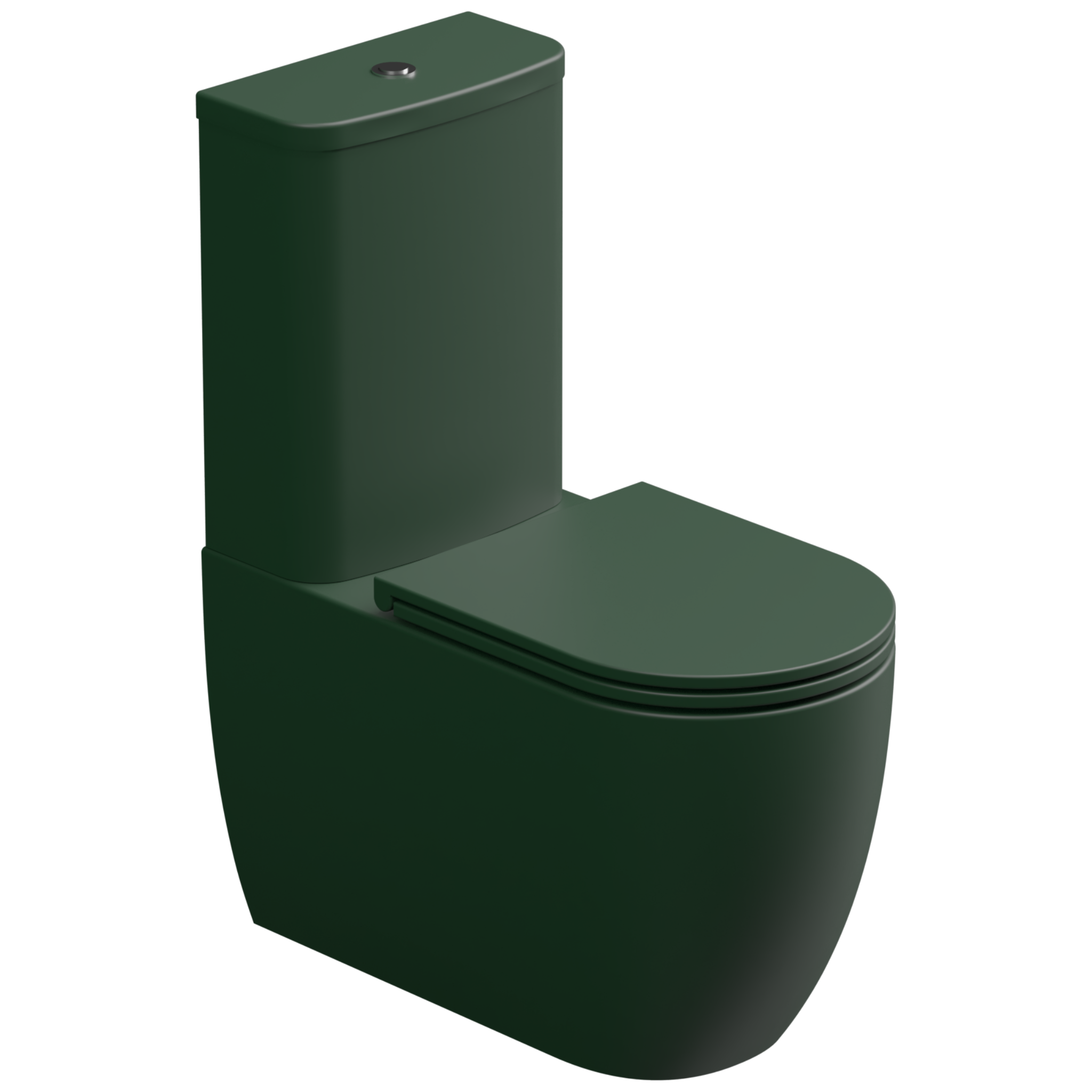 Чаша напольного унитаза биколор GSG Ceramic Design Like LKMBLBI000/036P, White/Smeraldo Matt