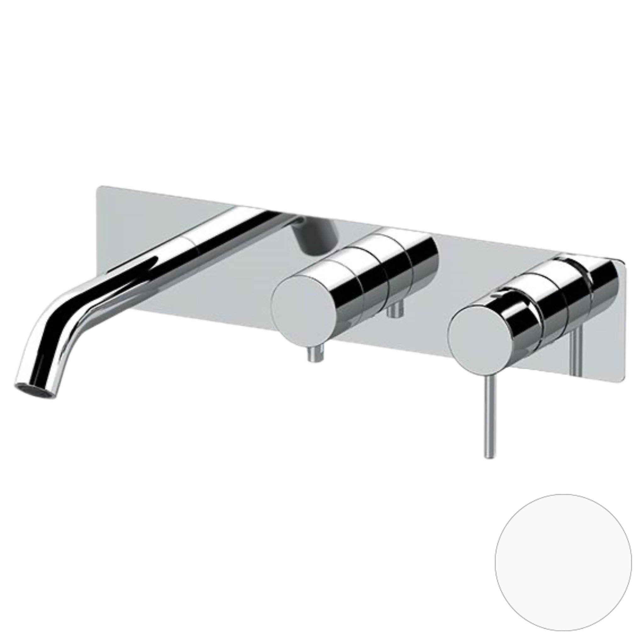 Смеситель для ванны Remer X Style X54D2WBBO, белый матовый