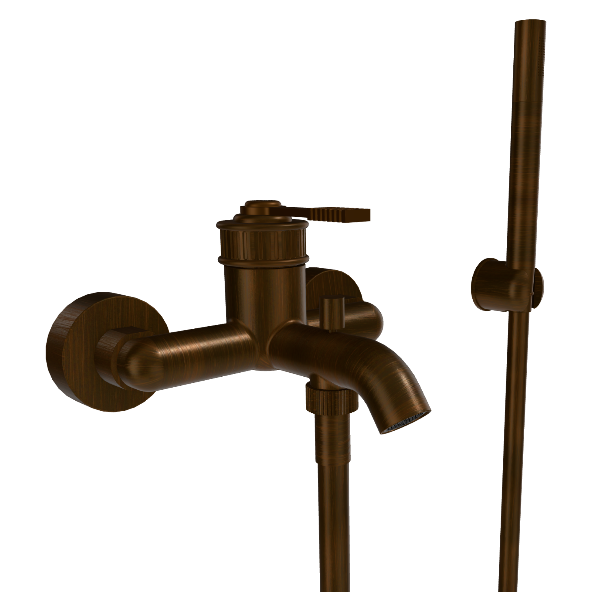 Смеситель для ванны Remer Atelier AL02BR, бронза масляная