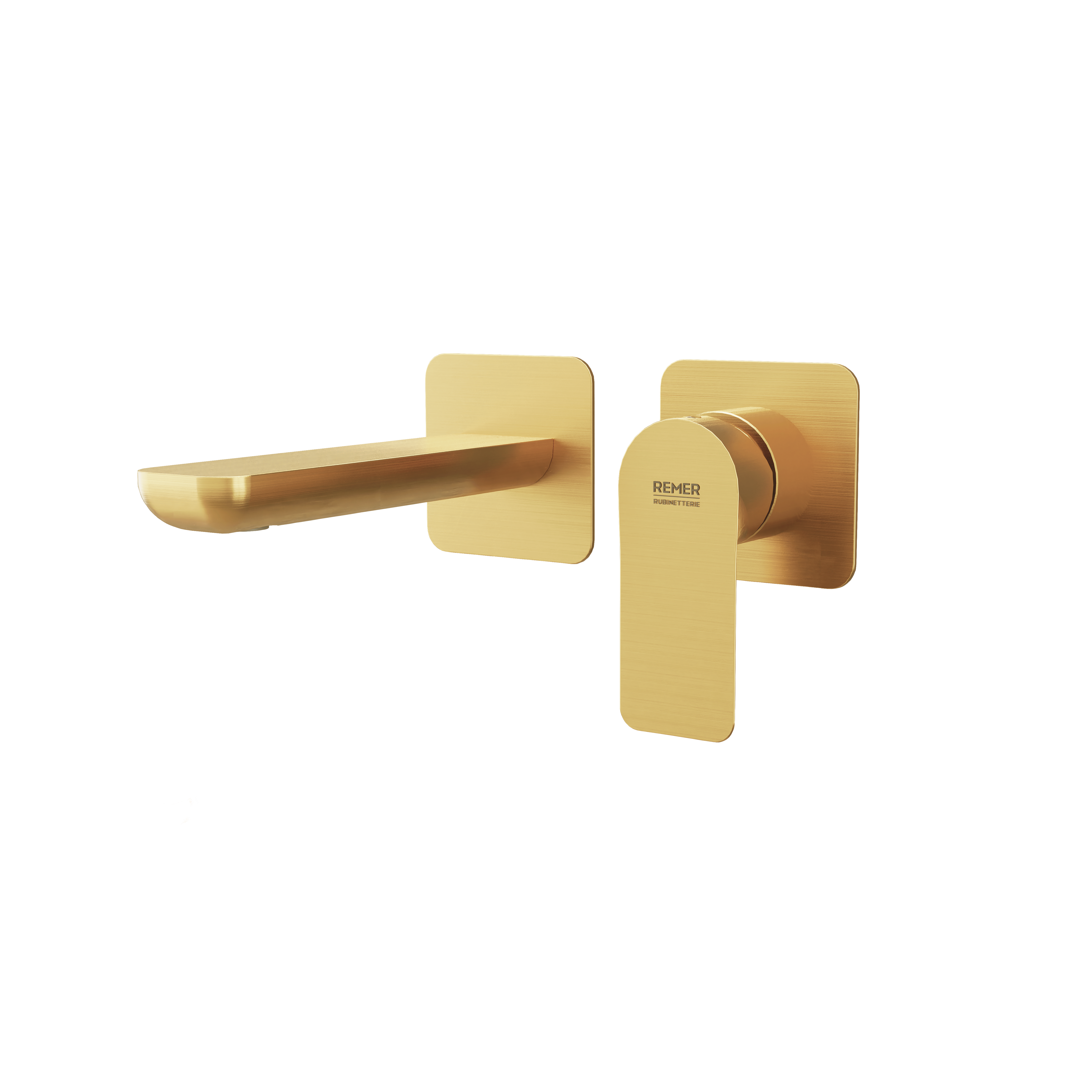 Смеситель для раковины Remer Infinity I15PBG, золото брашированное
