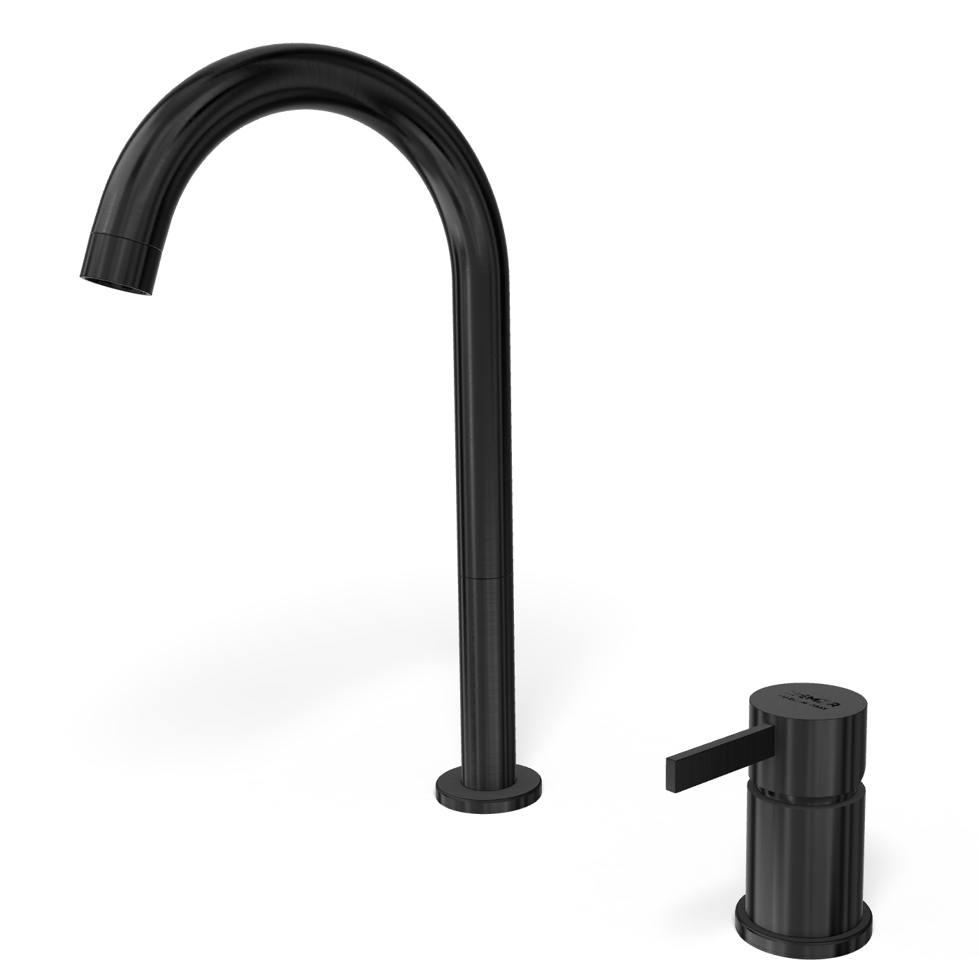 Смеситель для раковины Remer Metrica MC57LGM, оружейная сталь PVD