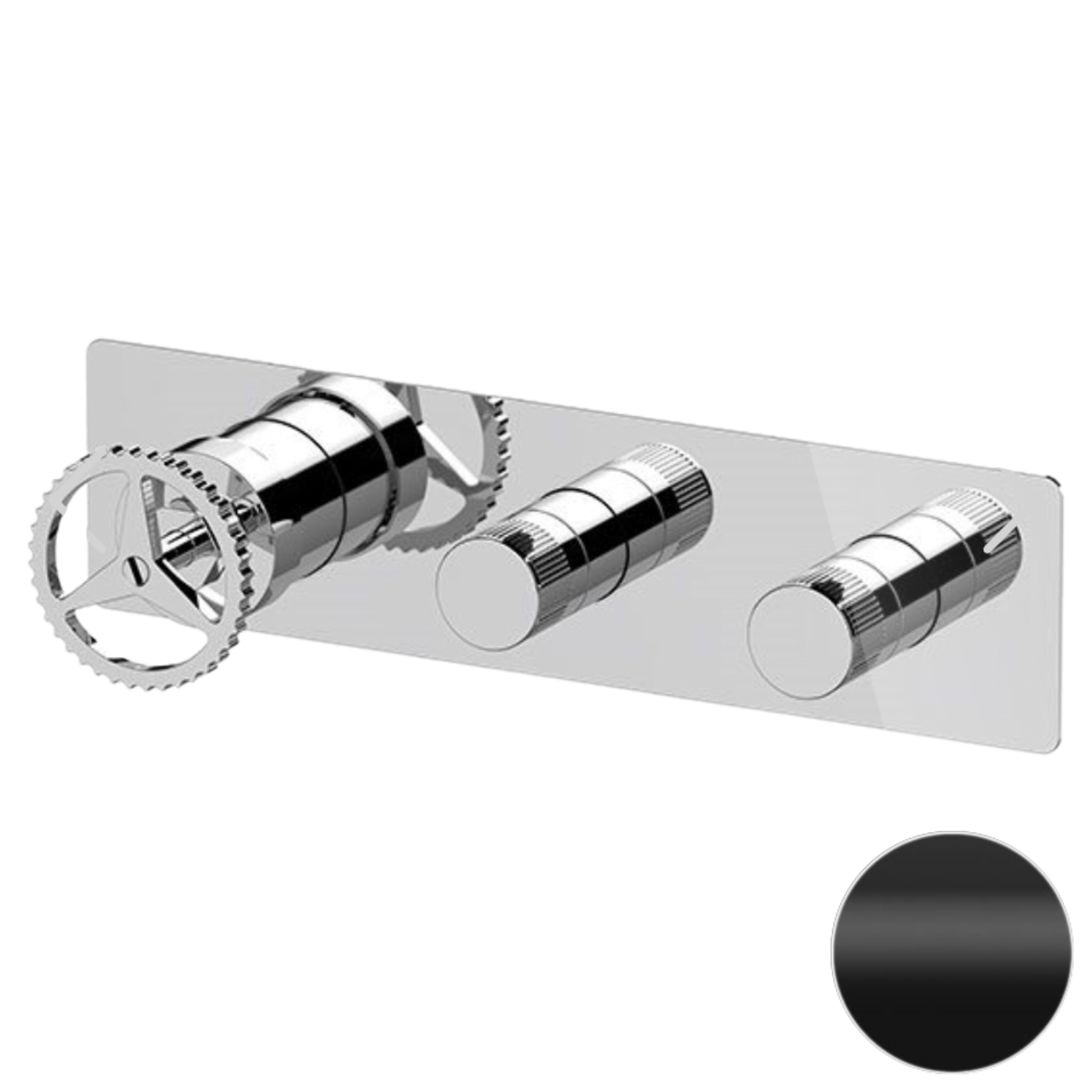 Смеситель для душа Remer Chrono CH98D2WBNO, черный матовый