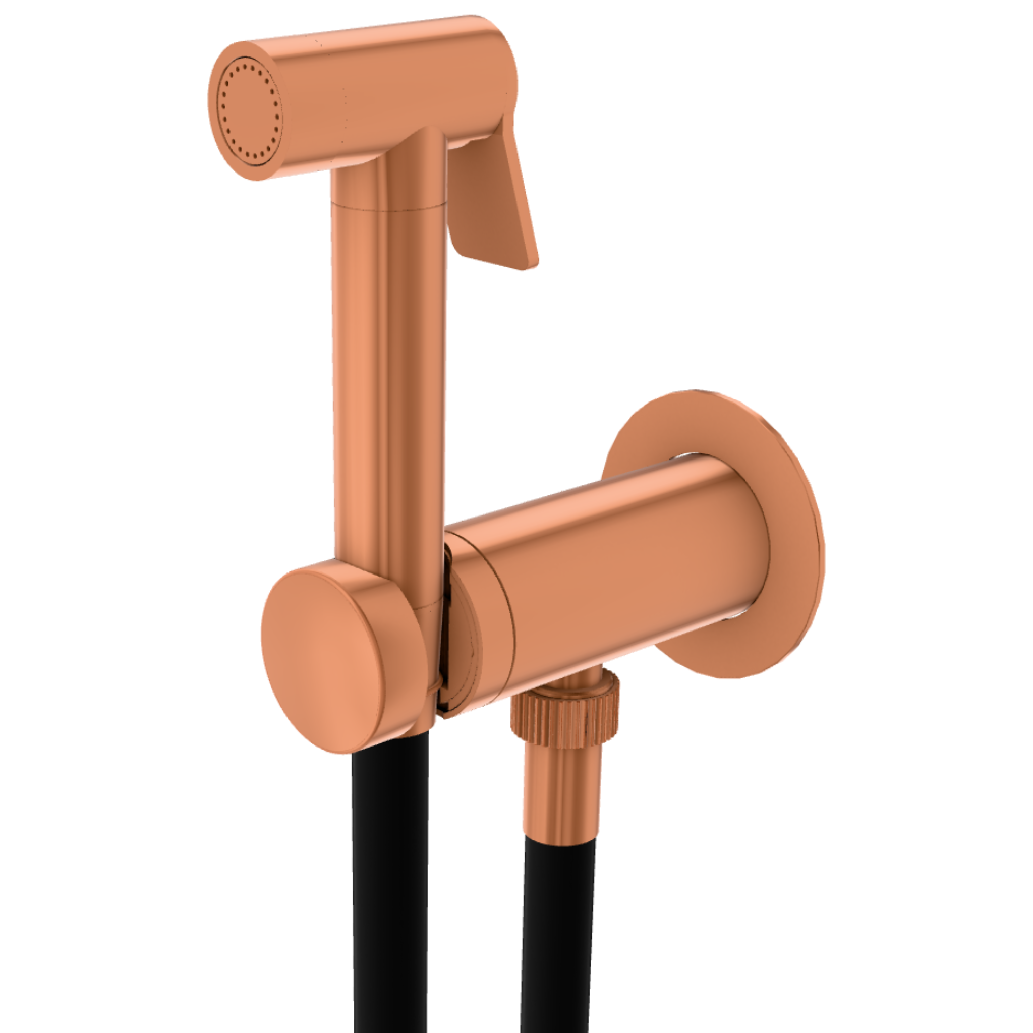 Гигиенический душ со смесителем Remer X Style X61POEWBRP, медь брашированная
