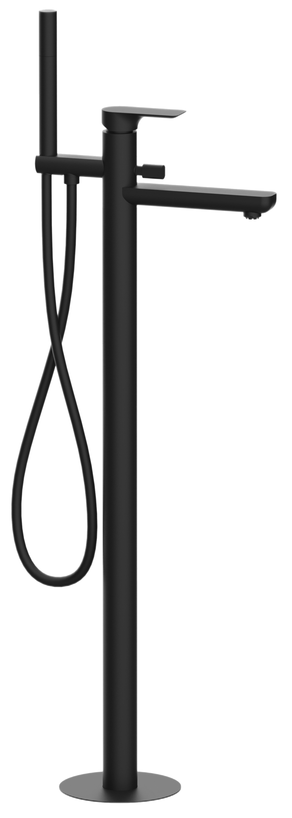 Смеситель для ванны Remer Infinity I08NO, черный матовый