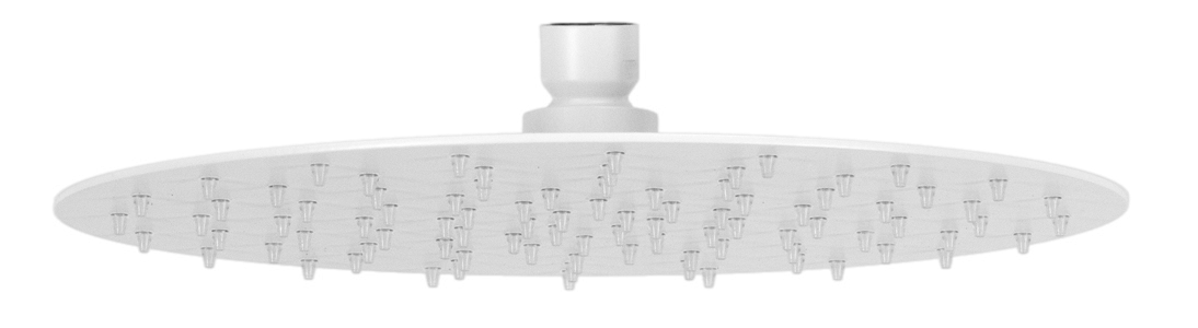 Верхний душ с шарнирным соединением 40 см Remer 357UFM40BOX, белый матовый