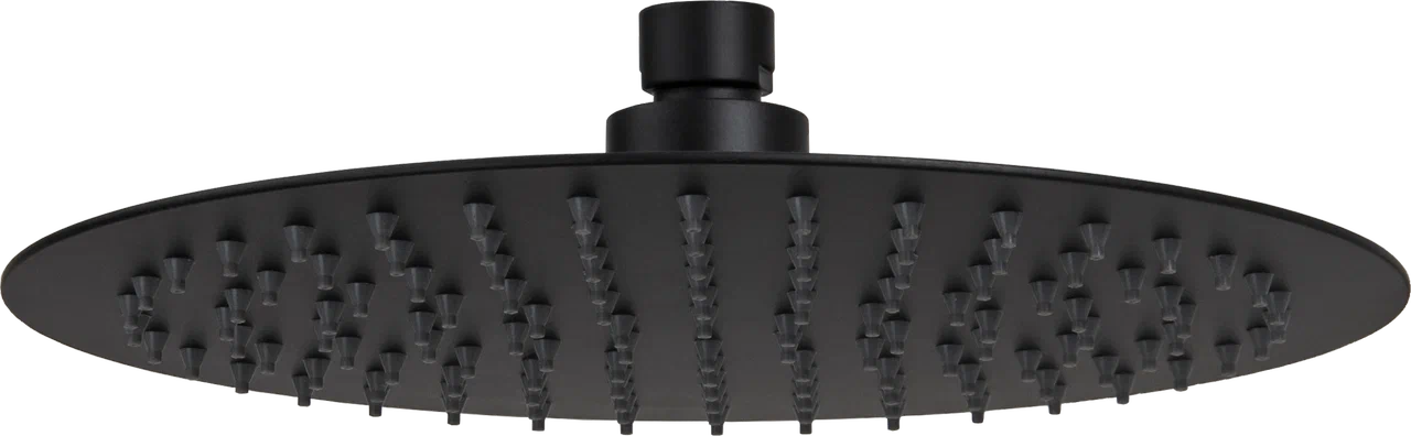 Верхний душ с шарнирным соединением 25 см Remer 357UFM25NOX, черный матовый