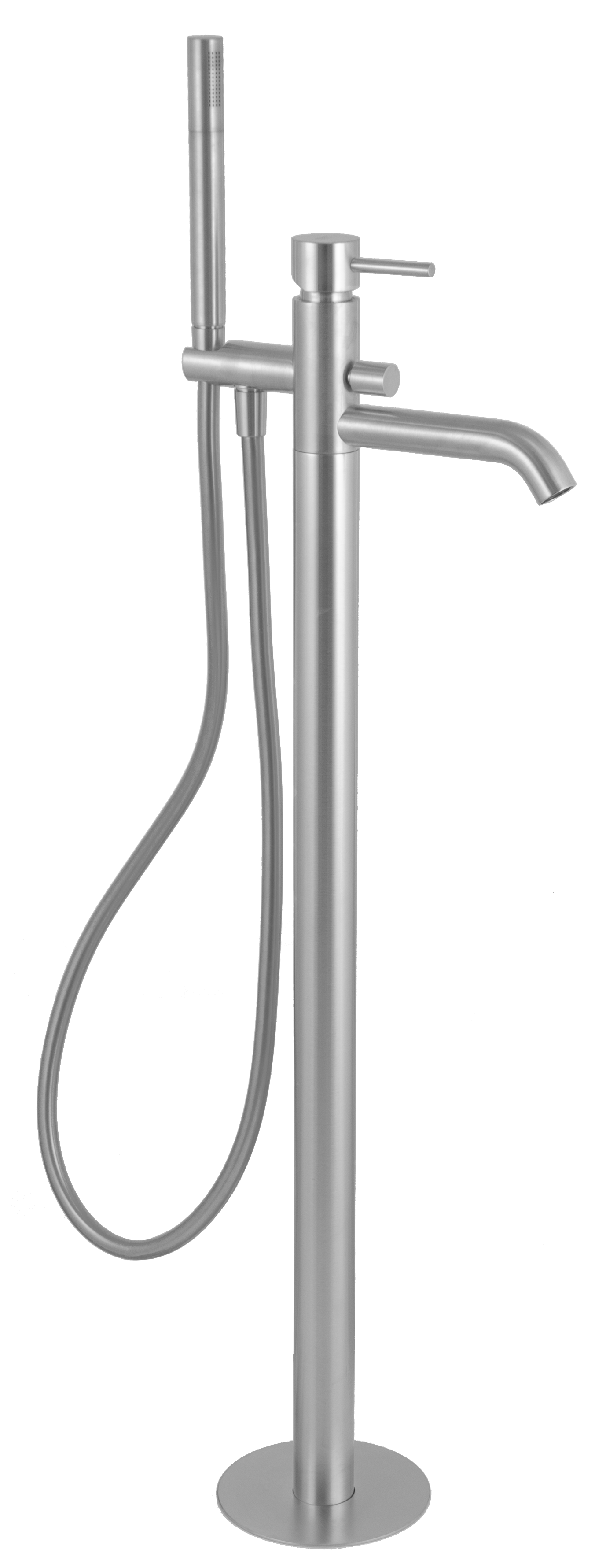 Смеситель для ванны Remer X Style X08NPO, никель матовый брашированный