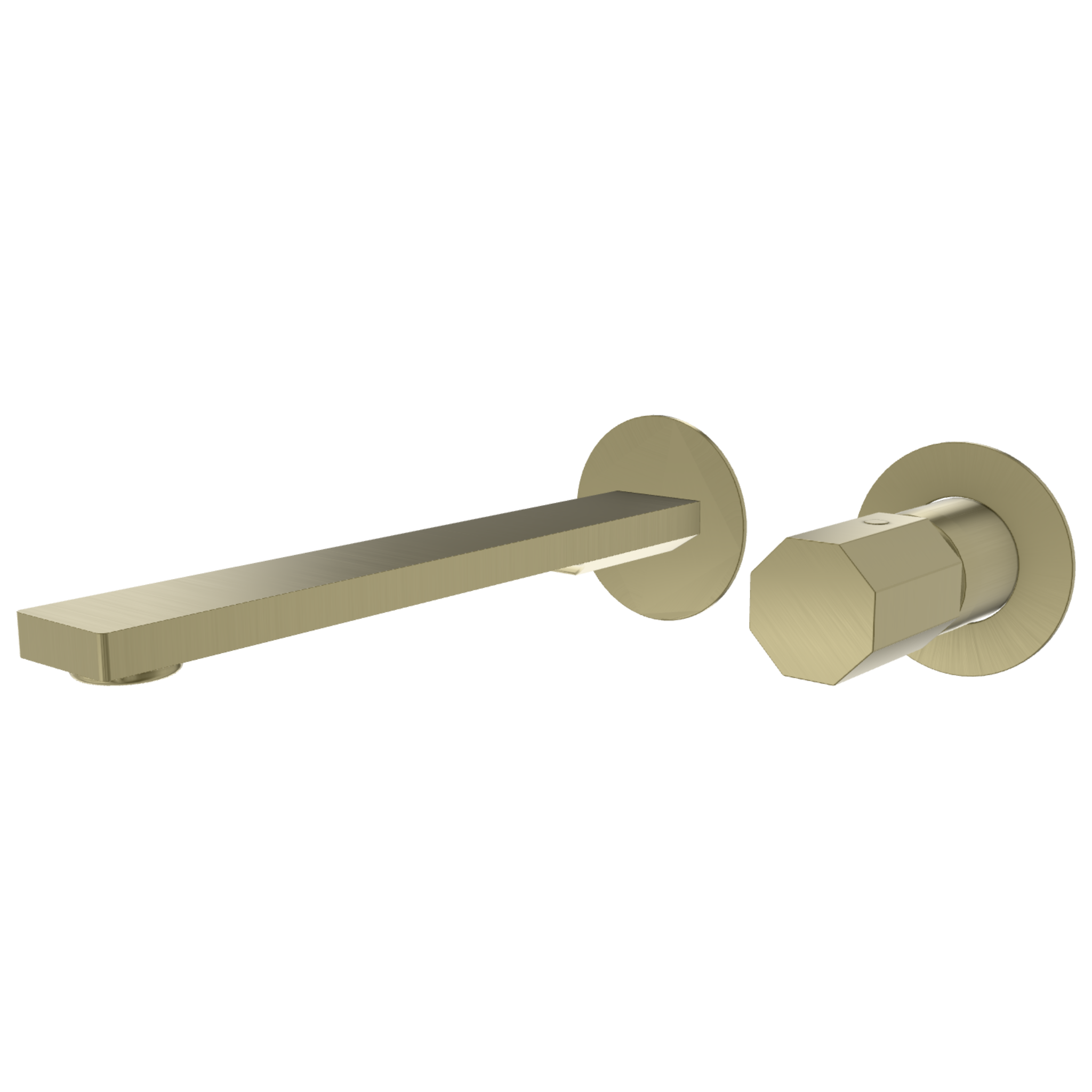 Смеситель для раковины Remer Ottagono ON15PLWBCH, шампань брашированная PVD