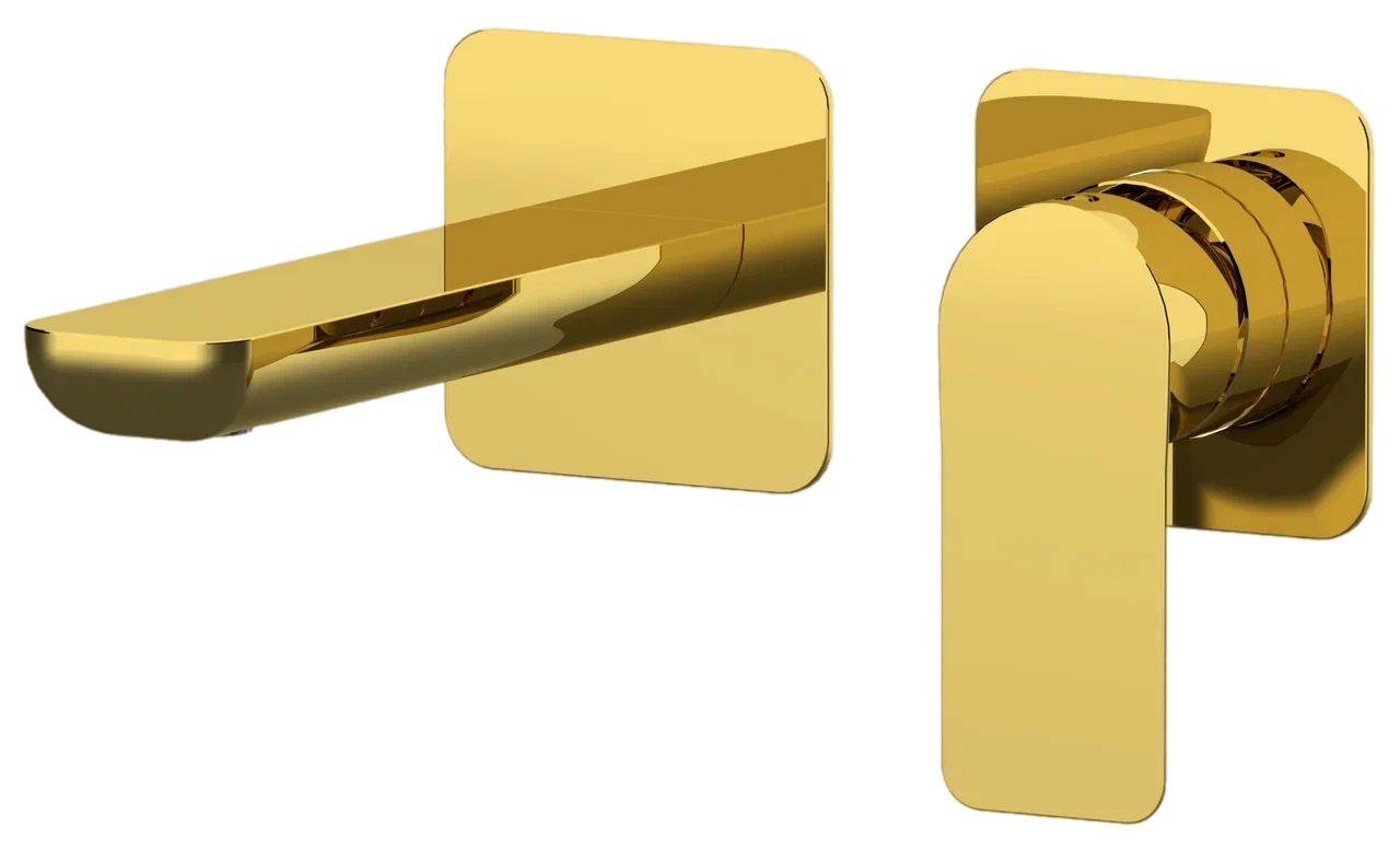 Смеситель для раковины Remer Infinity I15PDO, золото глянцевое