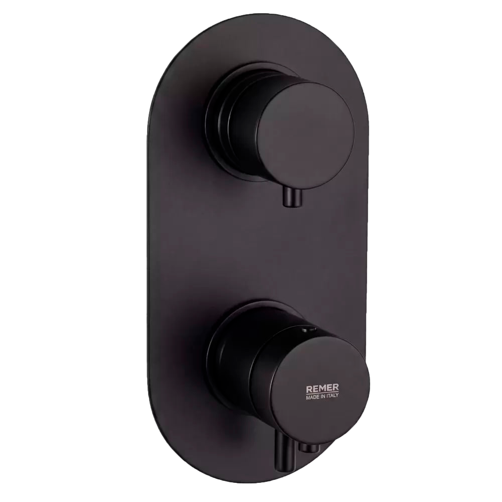Смеситель термостатический для душа Remer Elegance NT92KBNO, черный матовый
