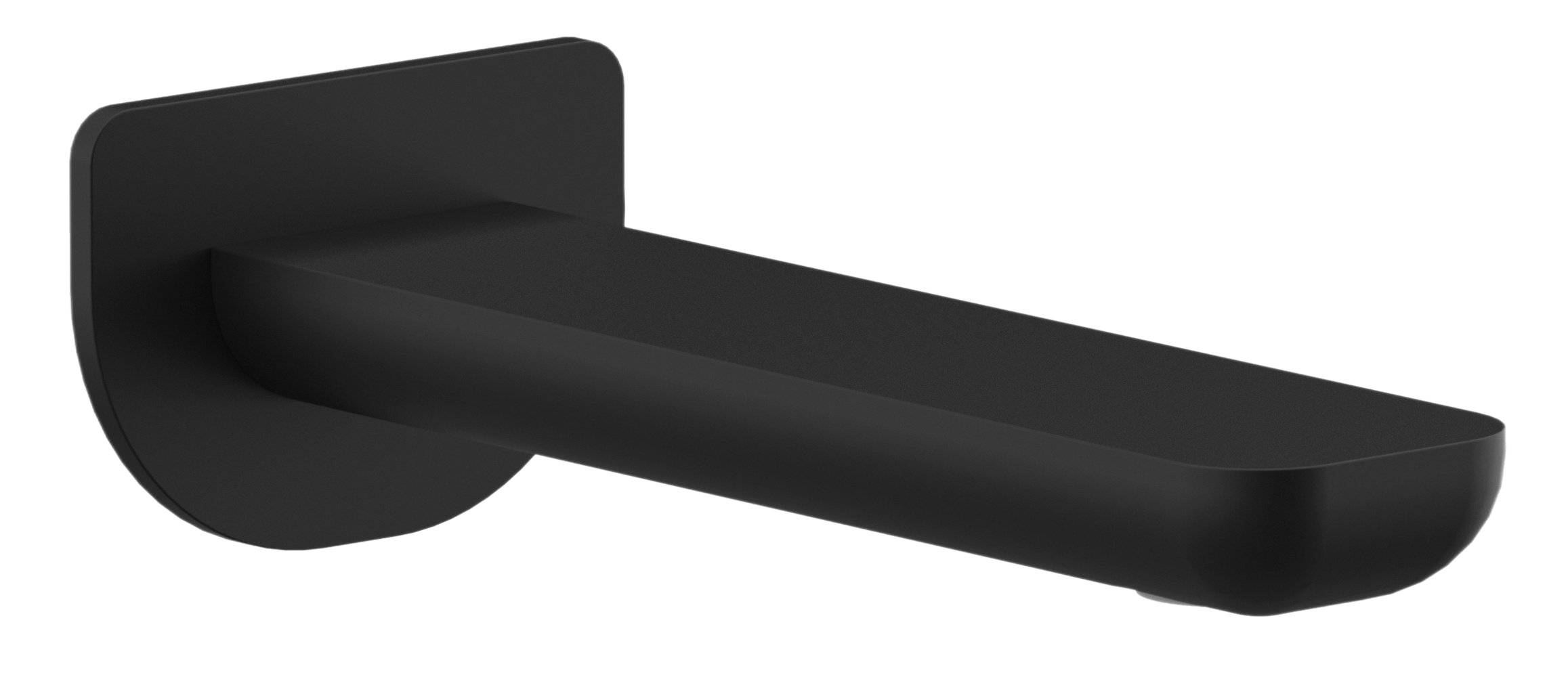 Излив настенный 18 см Remer Infinity 91INO, черный матовый