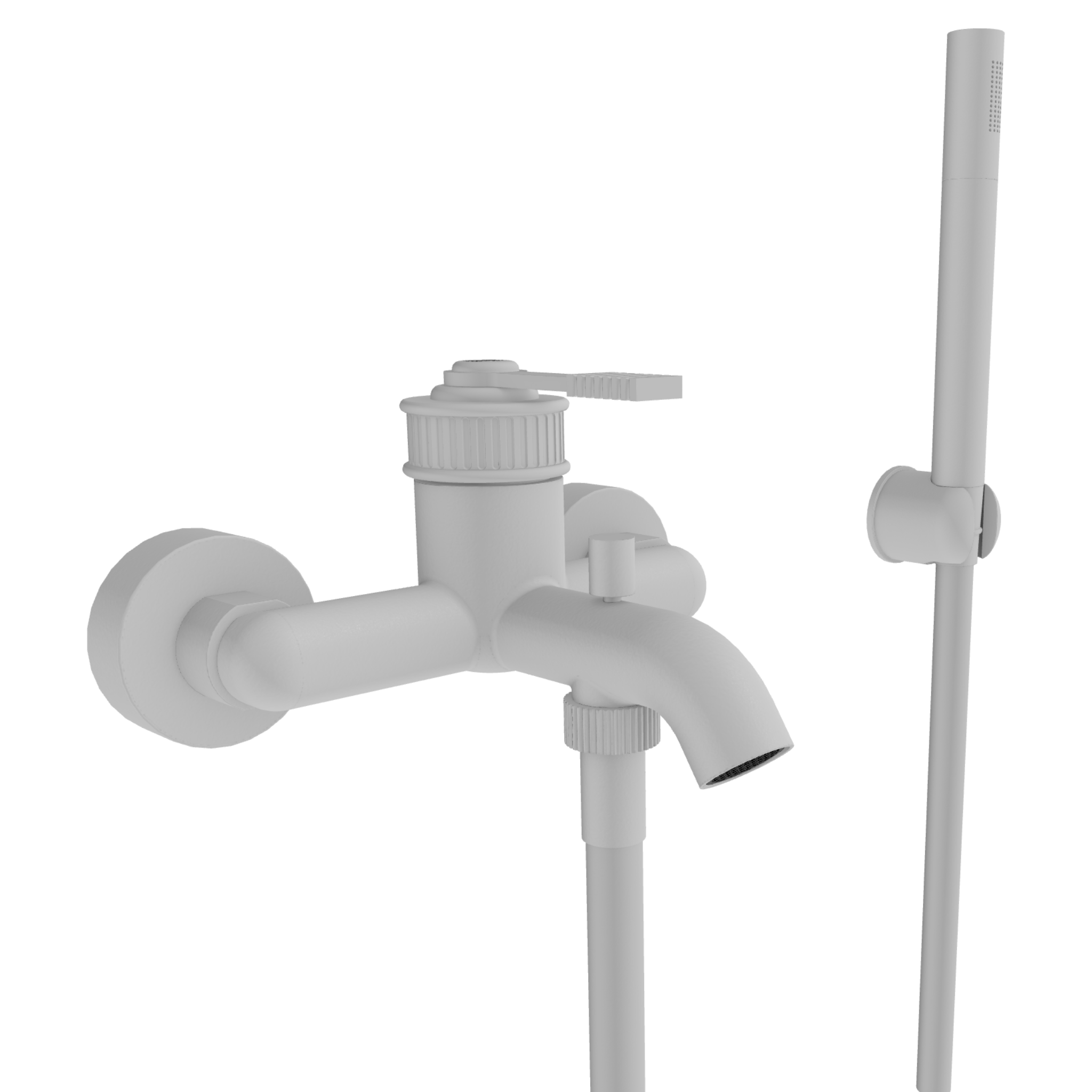 Смеситель для ванны Remer Atelier AL02BO, белый матовый