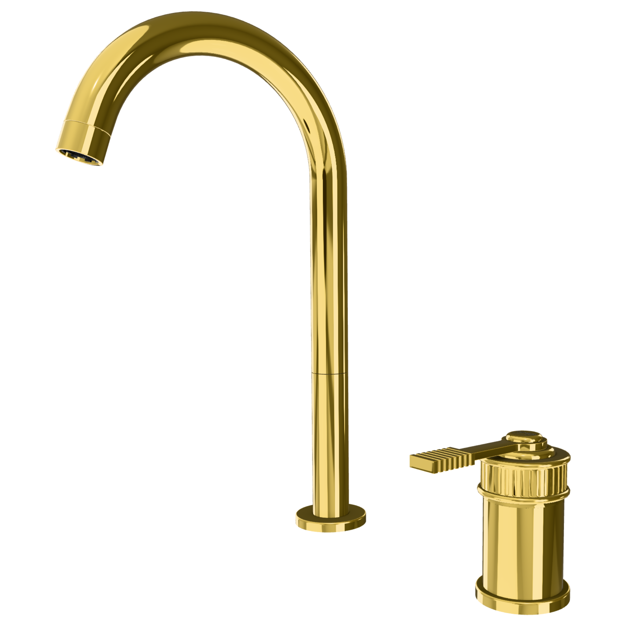 Смеситель для раковины Remer Atelier AL57LDO, золото глянцевое