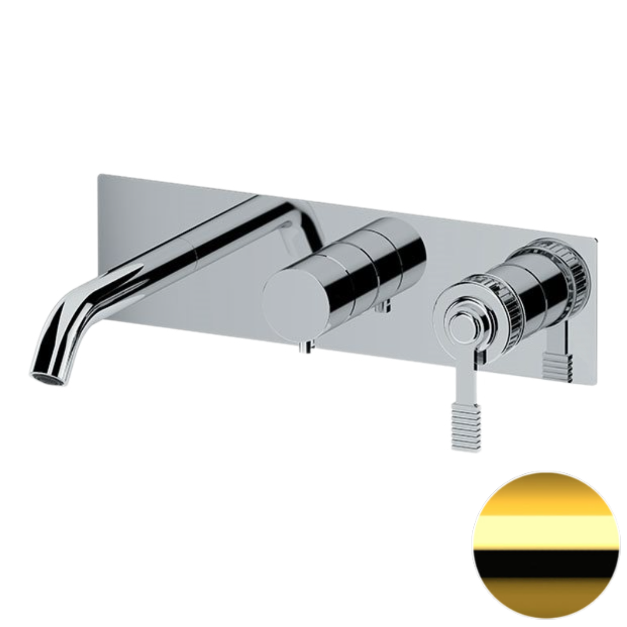 Смеситель для ванны Remer Atelier AL54D3WBDO, золото глянцевое