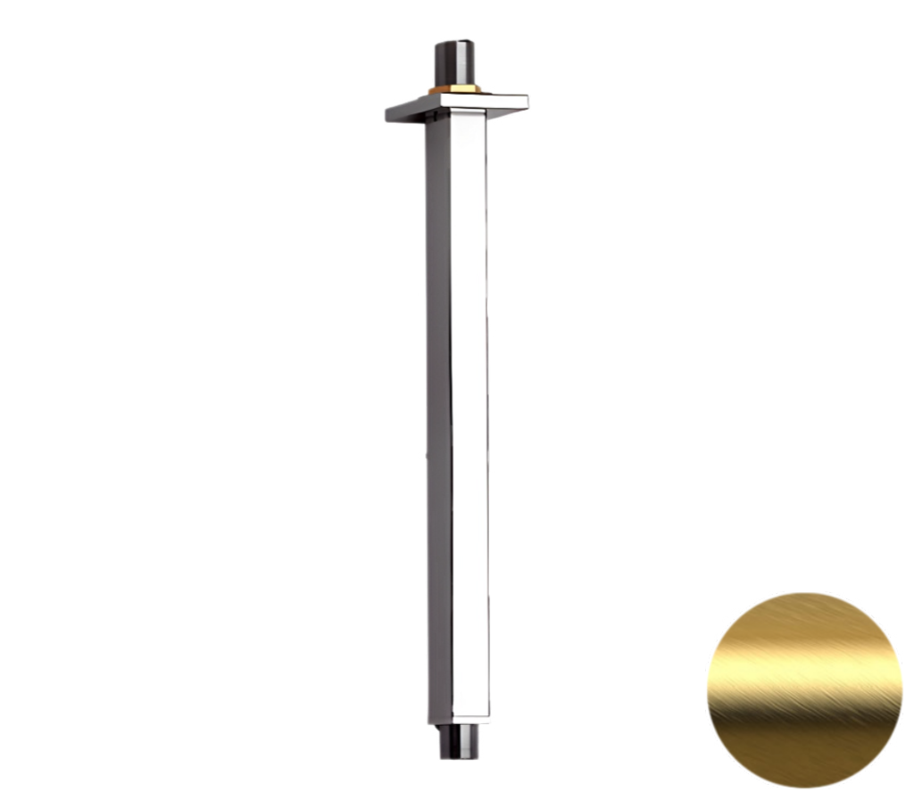 Кронштейн потолочный для верхнего душа 30 см Remer 347S30BG, золото брашированное