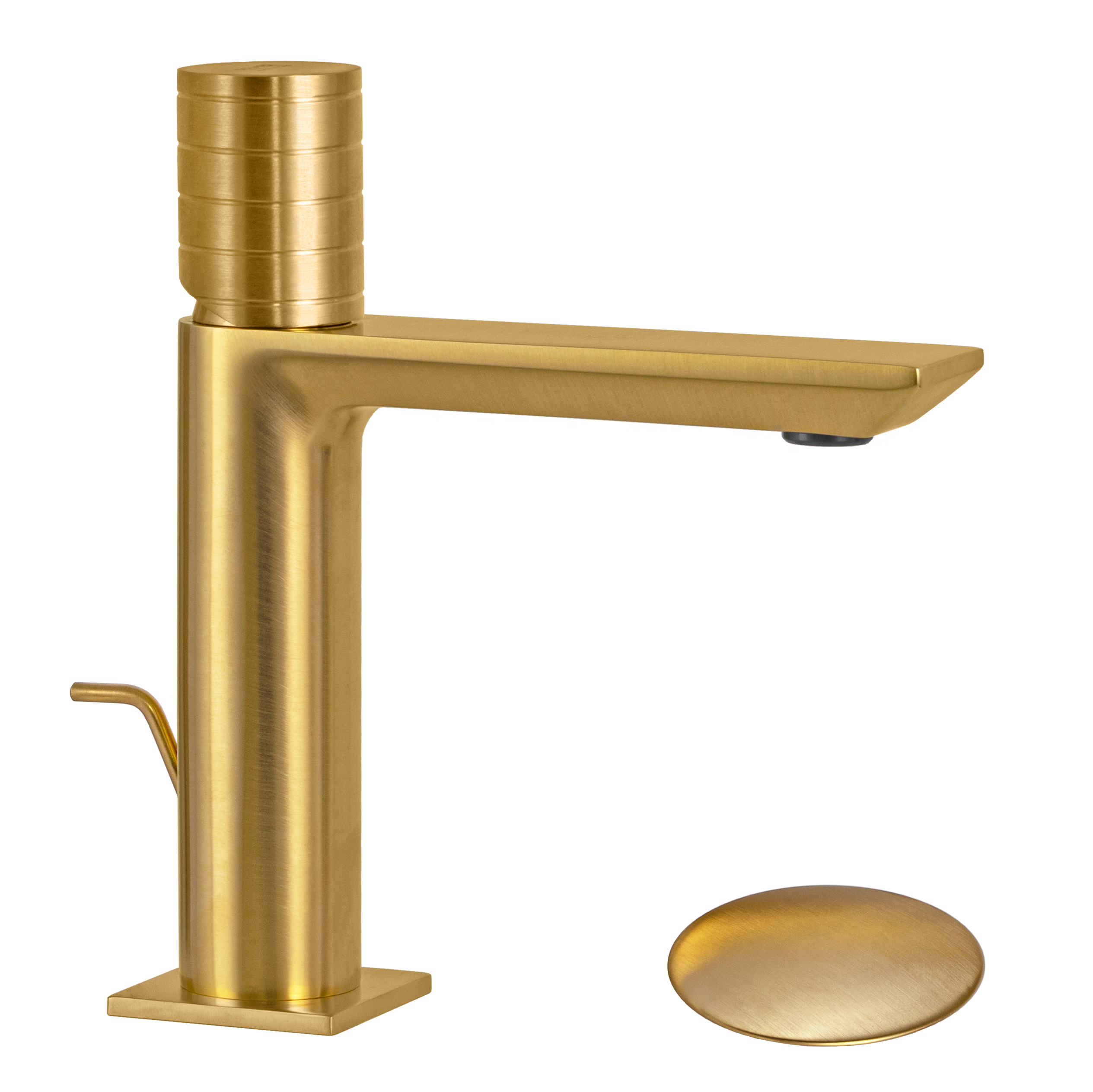 Смеситель для раковины Remer Edge EG610BG, золото брашированное