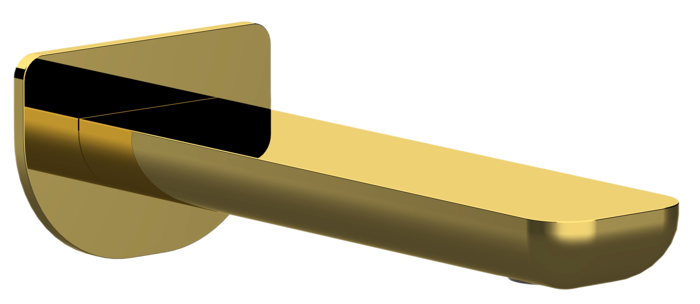 Излив настенный 18 см Remer Infinity 91IDO, золото глянцевое