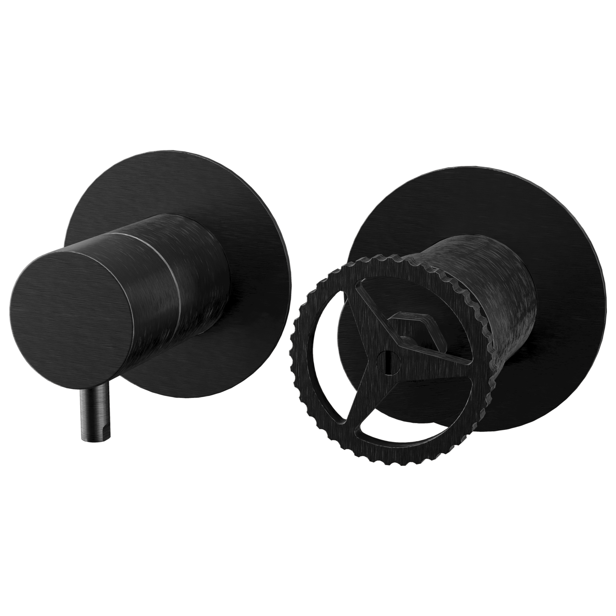 Смеситель для душа Remer Chrono CH93ZPCFP, черный брашированный хром