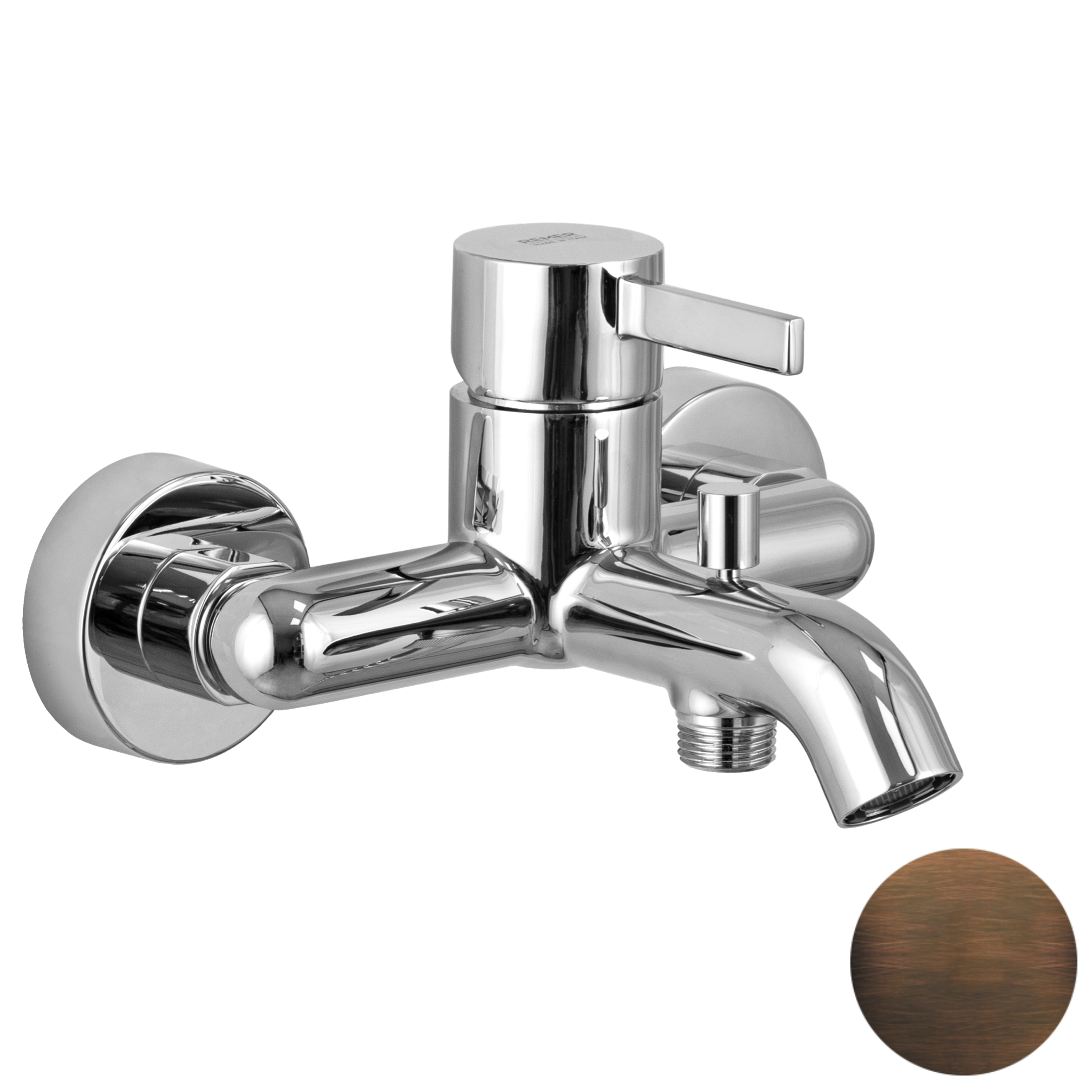 Смеситель для ванны Remer Metrica MC05BR, бронза масляная